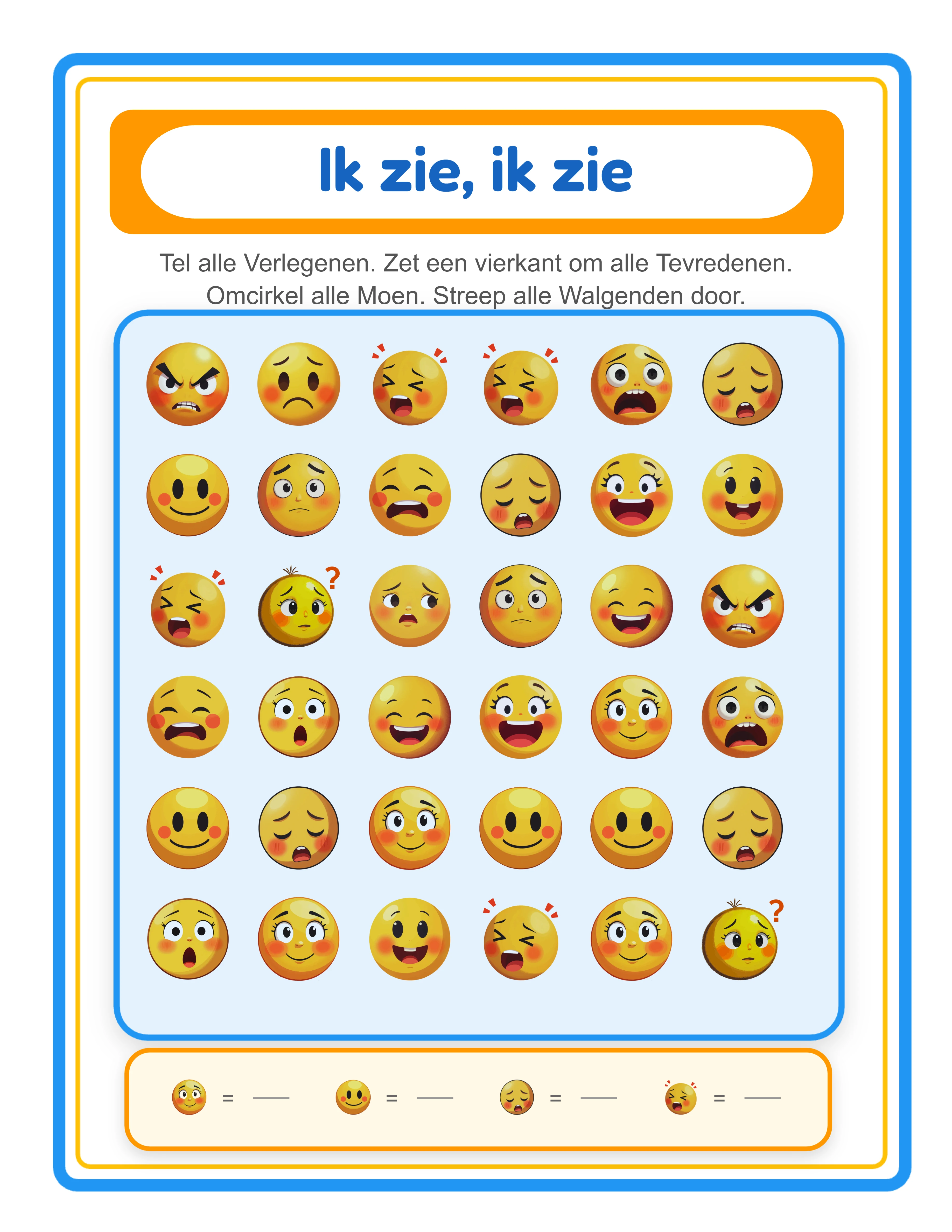 Ik zie, ik zie! — Uitgelicht werkblad