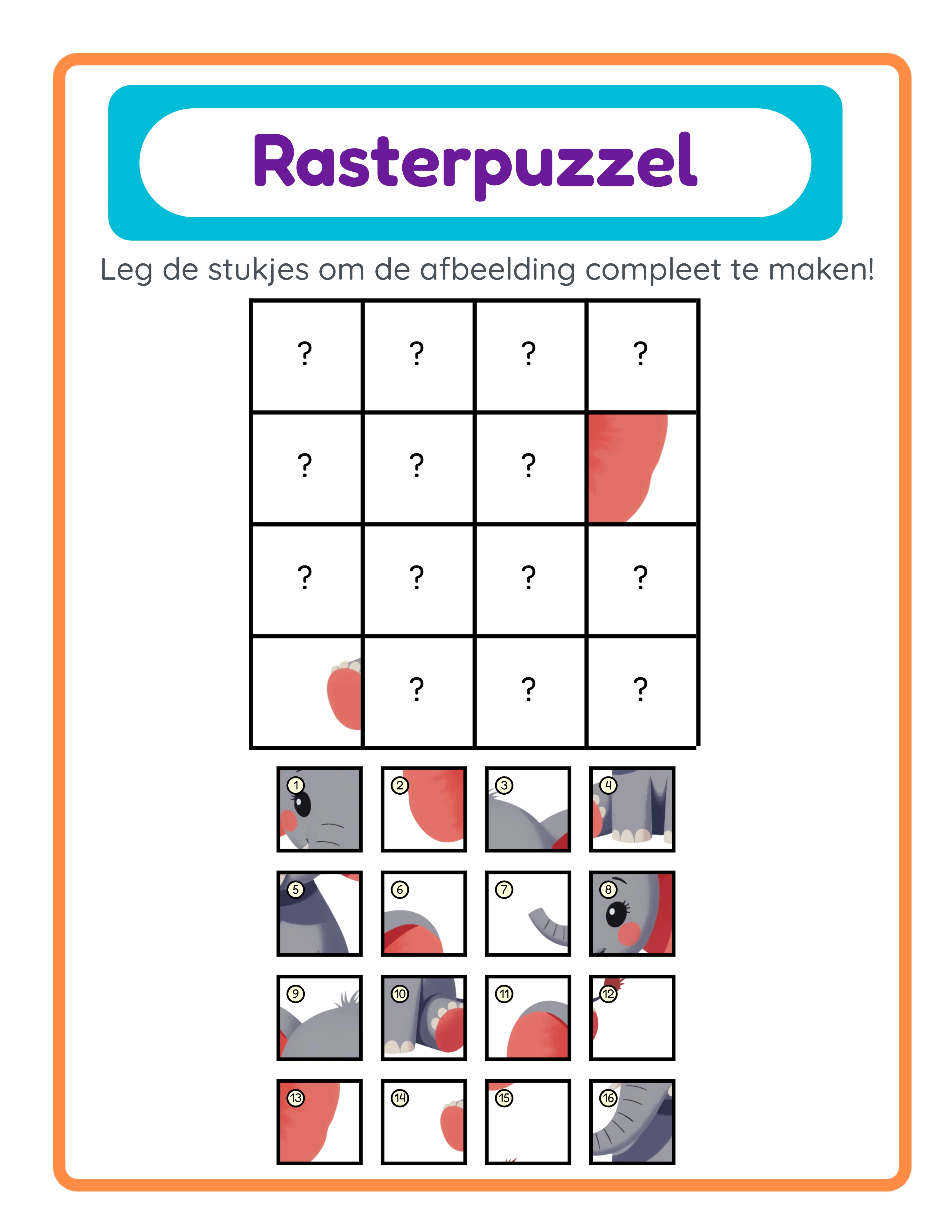 Koppel het raster! — Uitgelicht werkblad