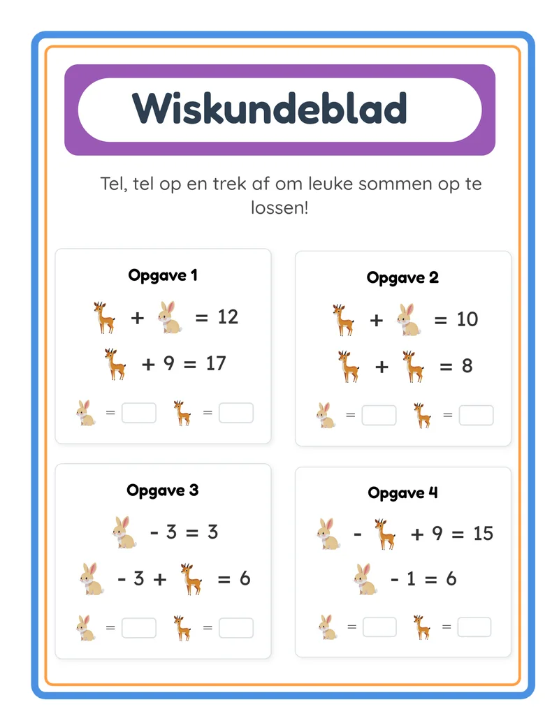 Wiskundebladen