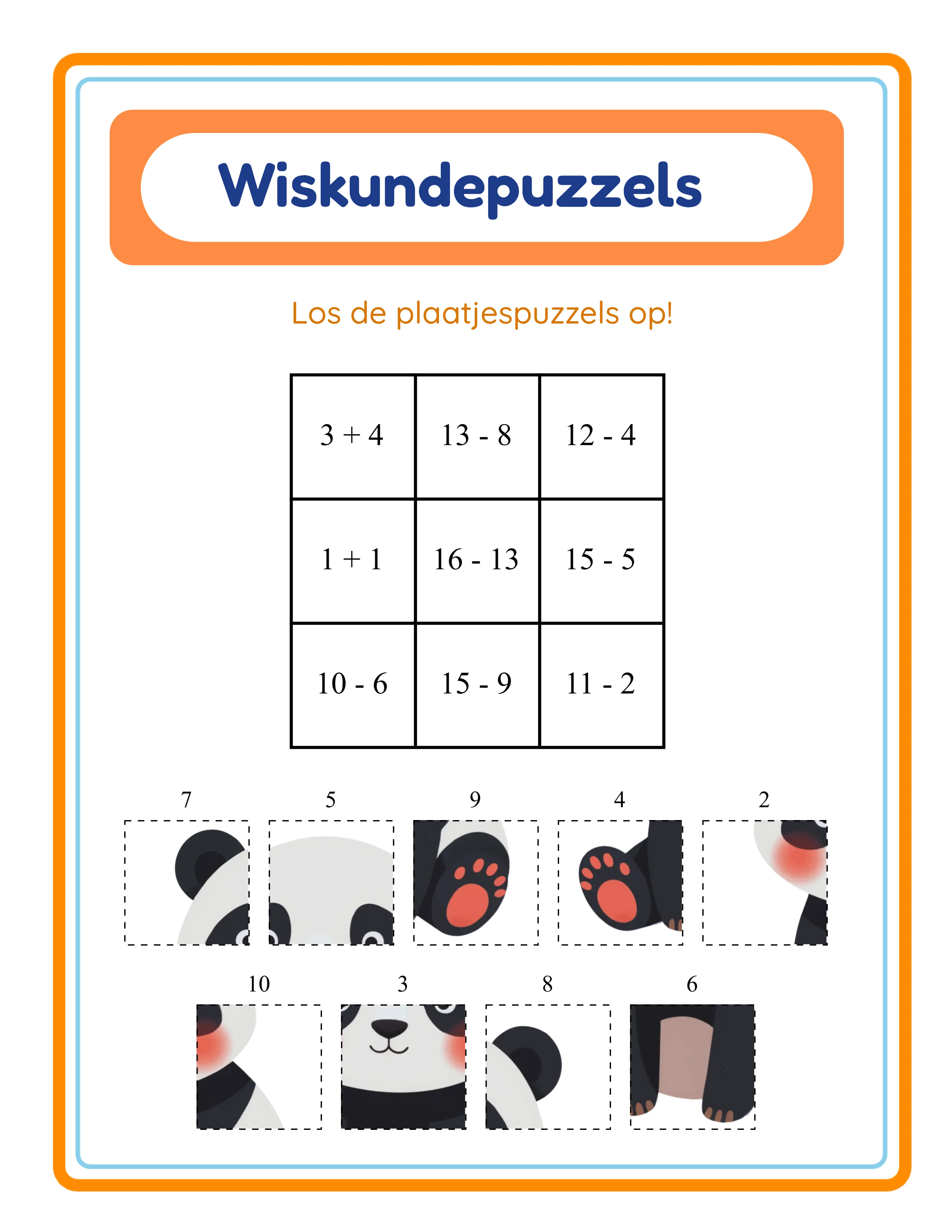 Rasterpuzzel — Professioneel werkblad
