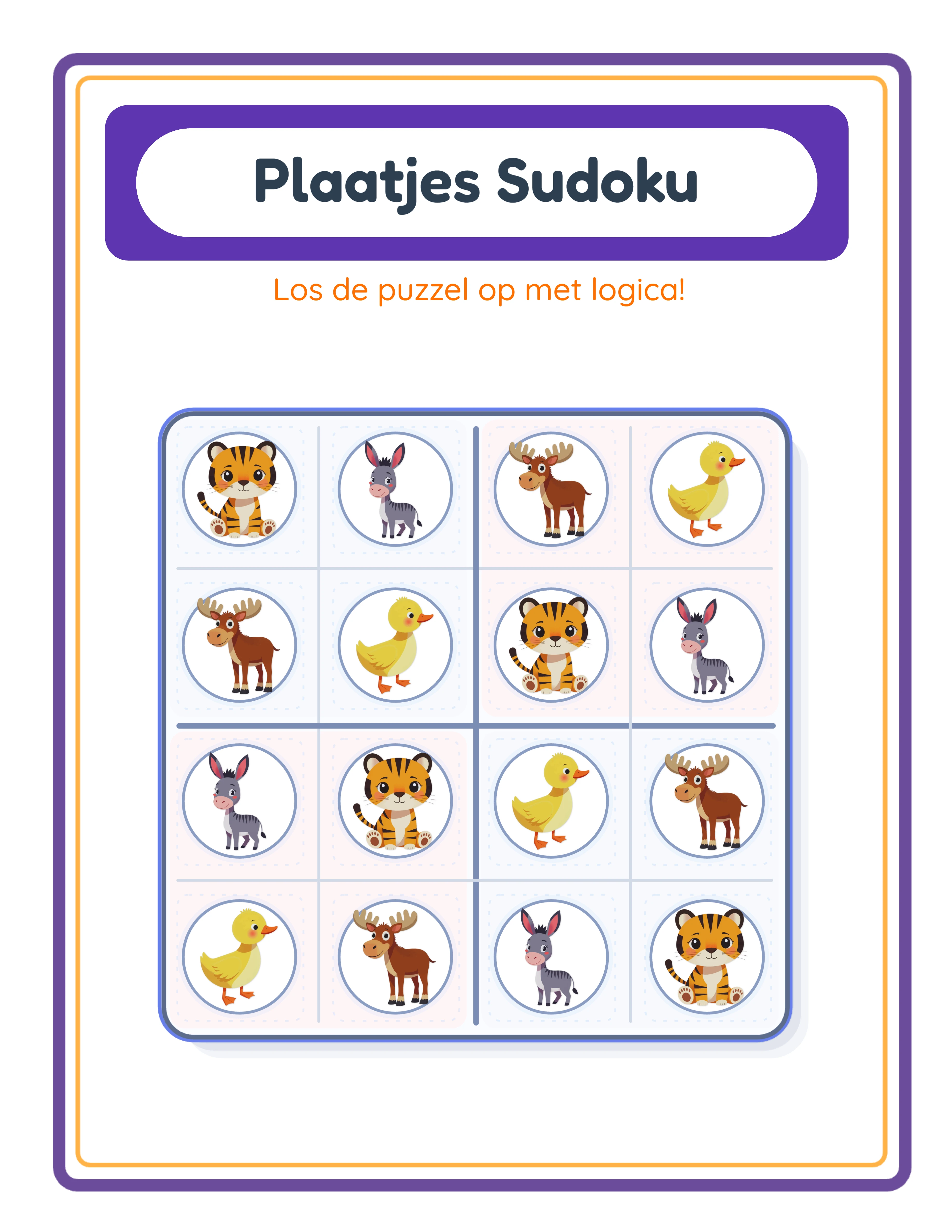 Picture sudoku printable answer key