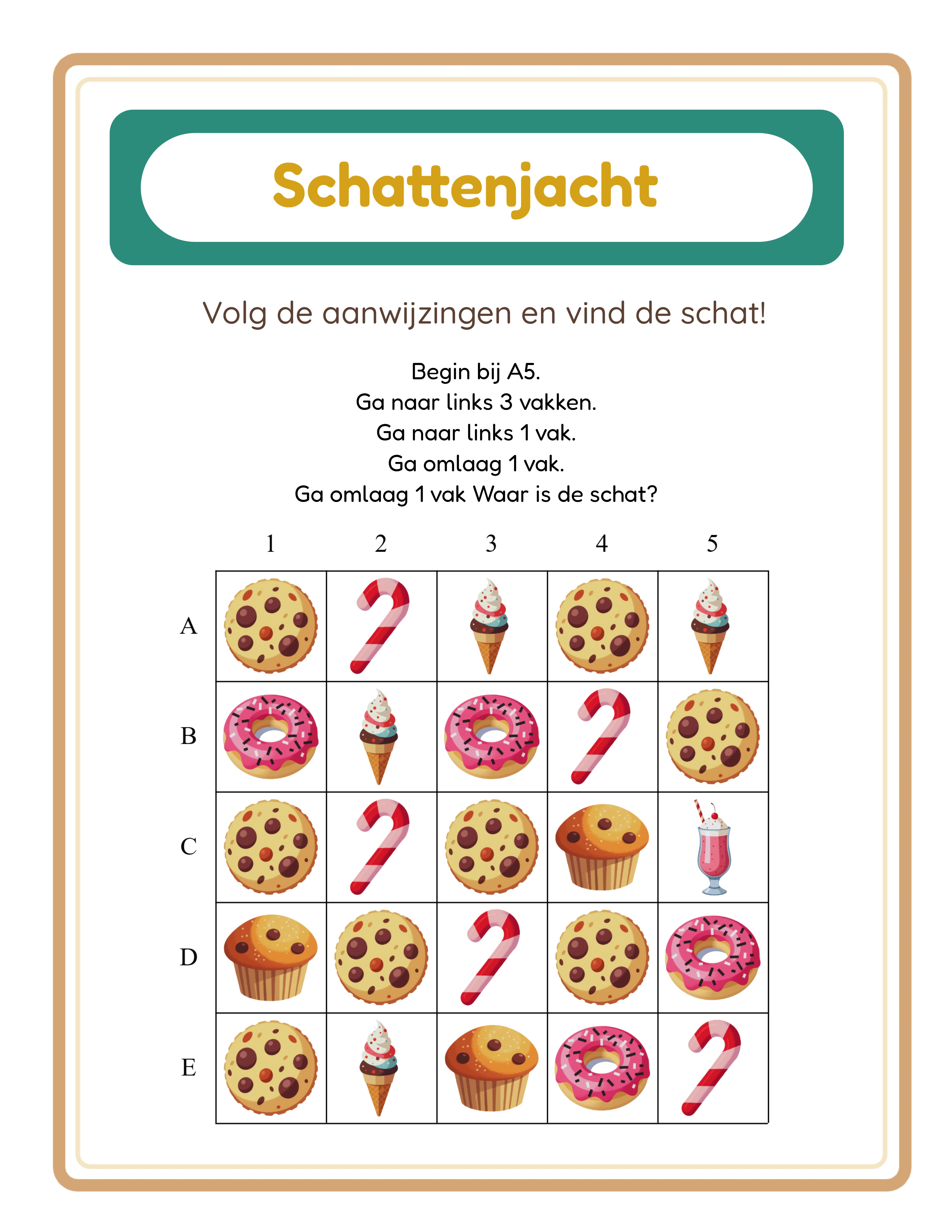 Schattenjacht! — Werkblad voorbeeld 2