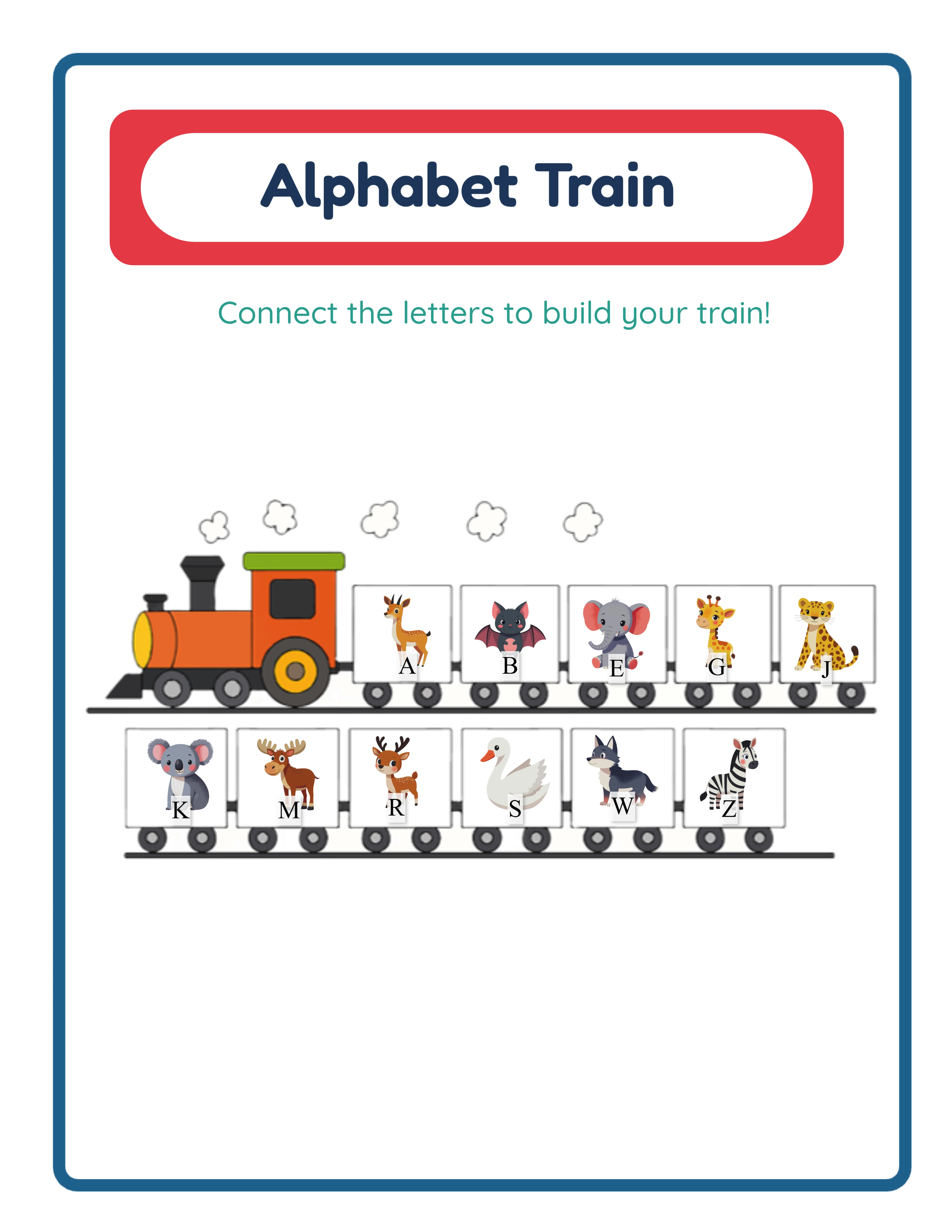 Alphabet train solution key