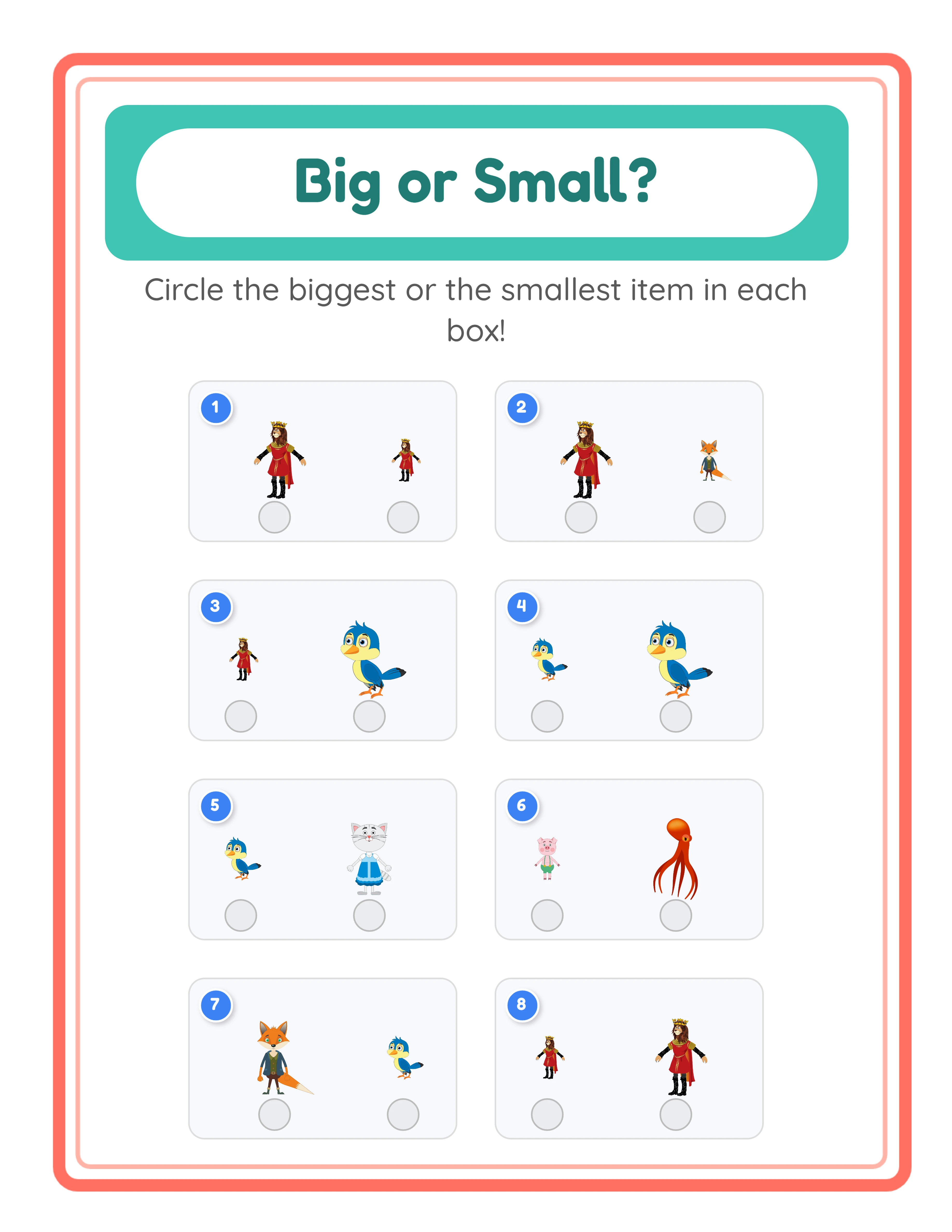 Big and small — different images comparison