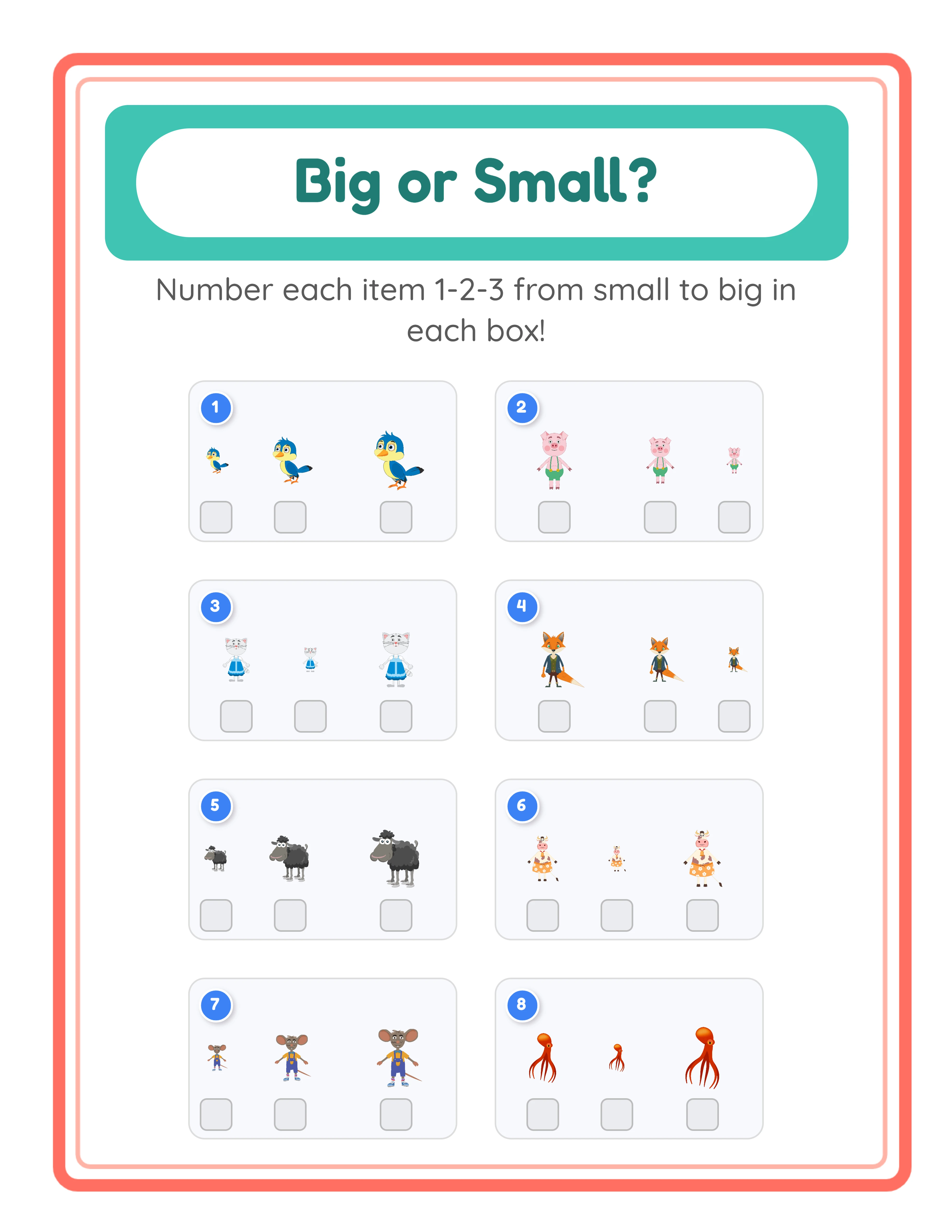 Big and small — number ordering