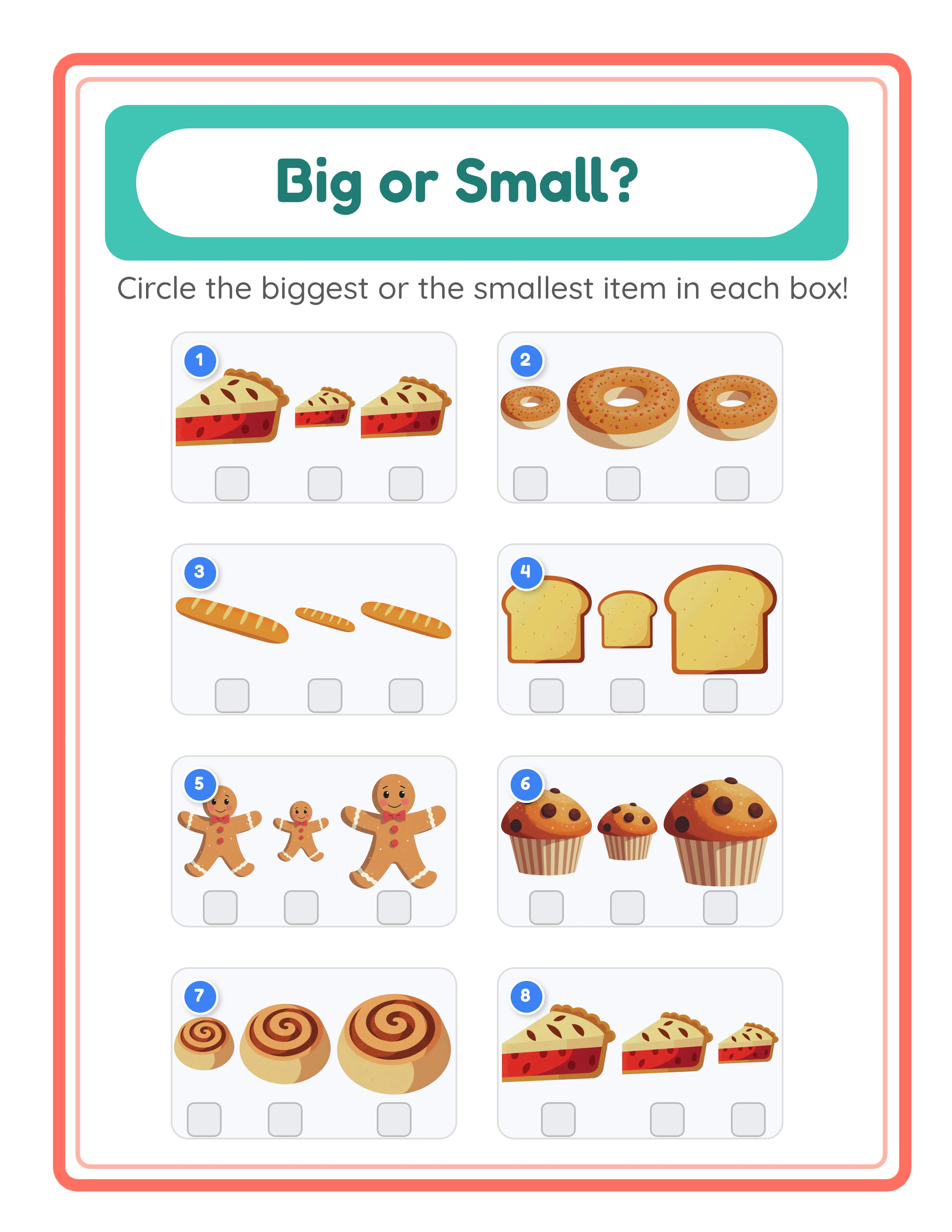 Size comparison variation — different theme