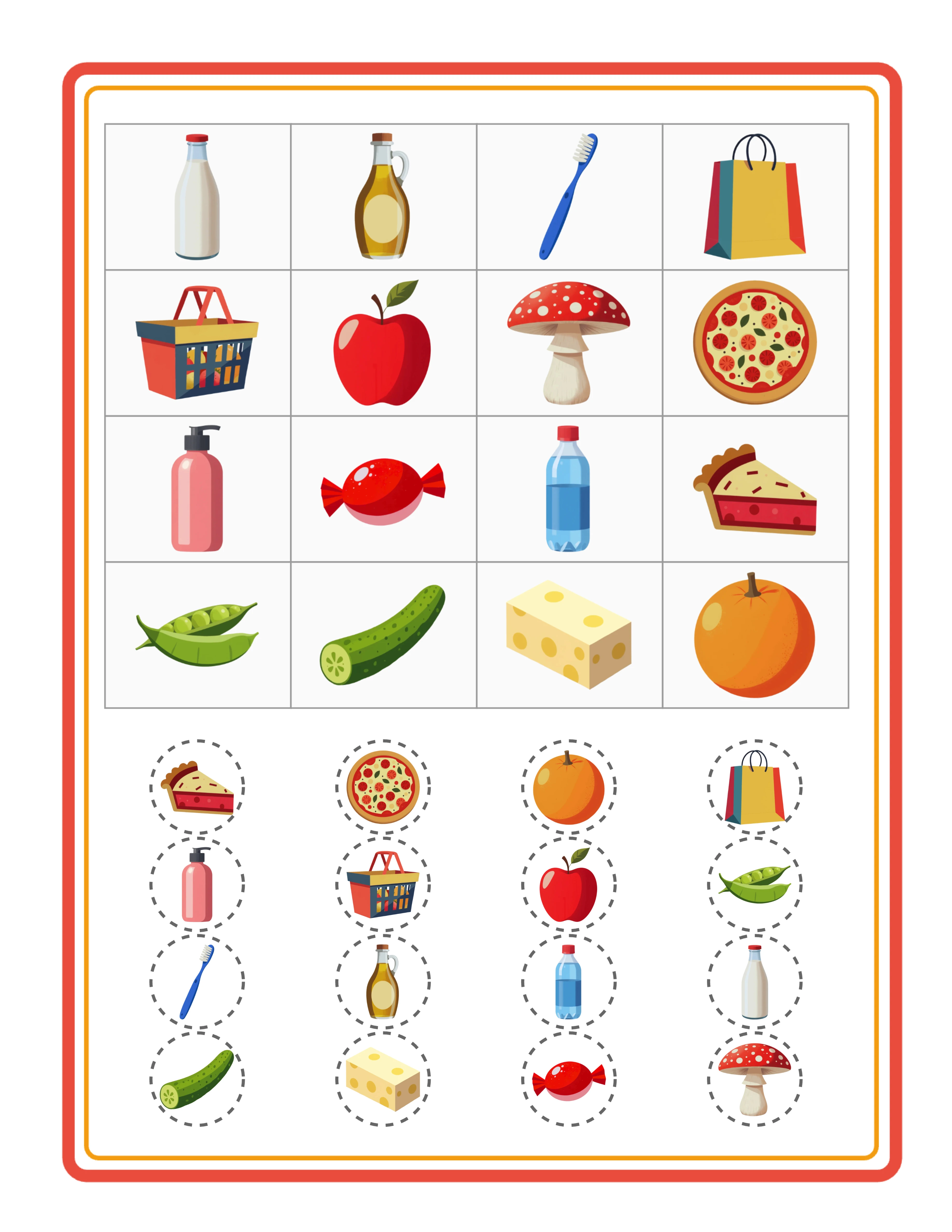 5x5 bingo — classic 25-square board