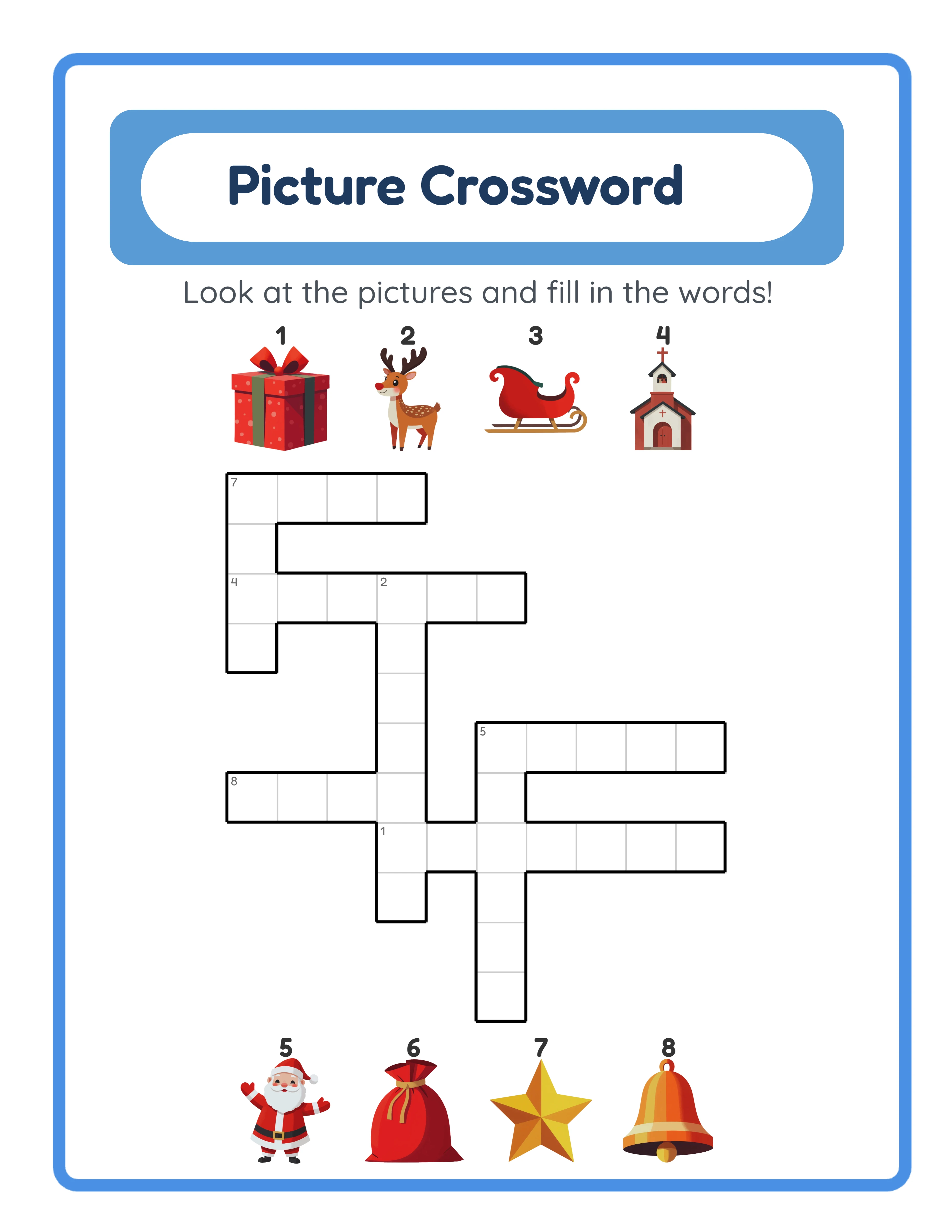 Crossword practice — professional layout