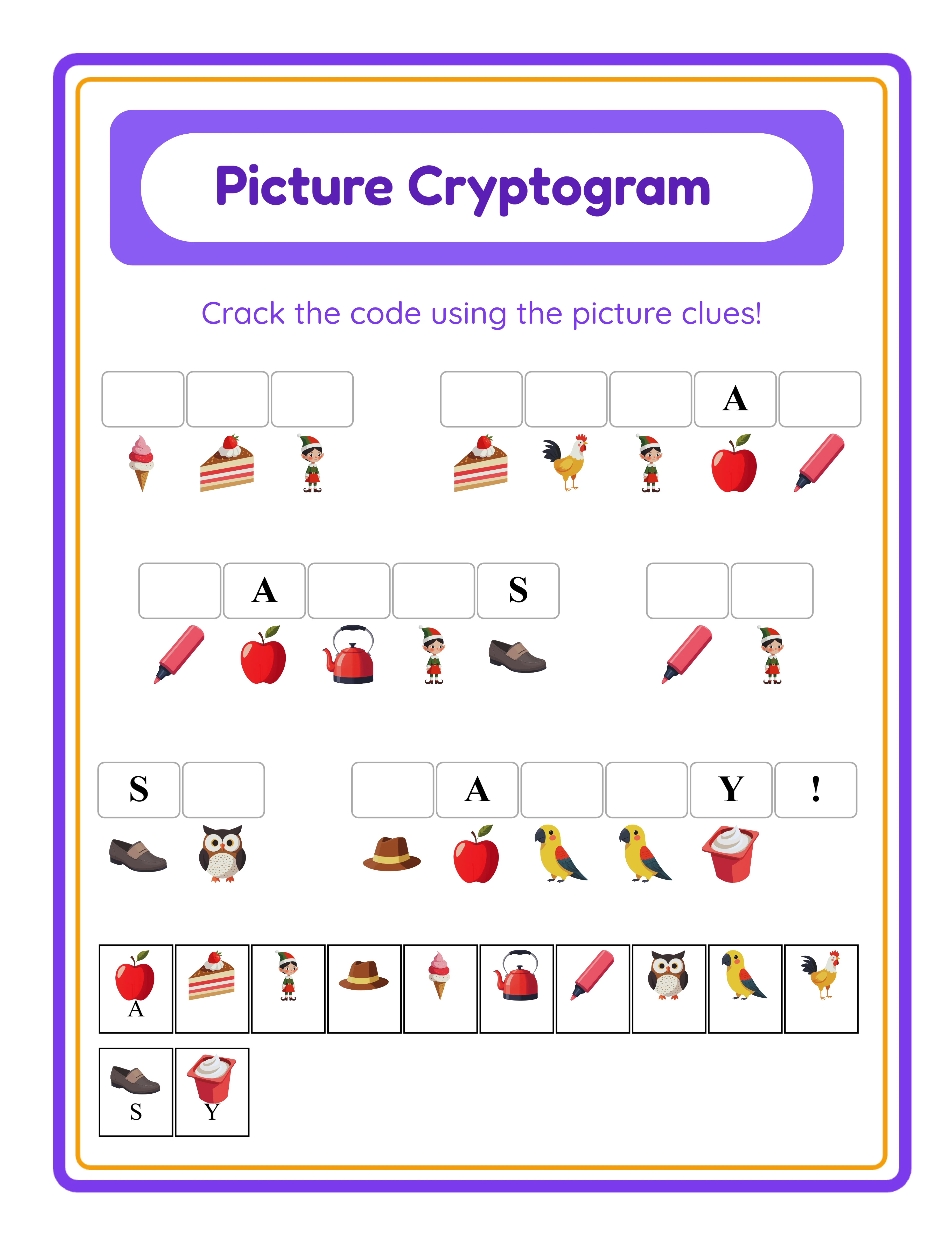 Medium cryptogram — themed ciphers