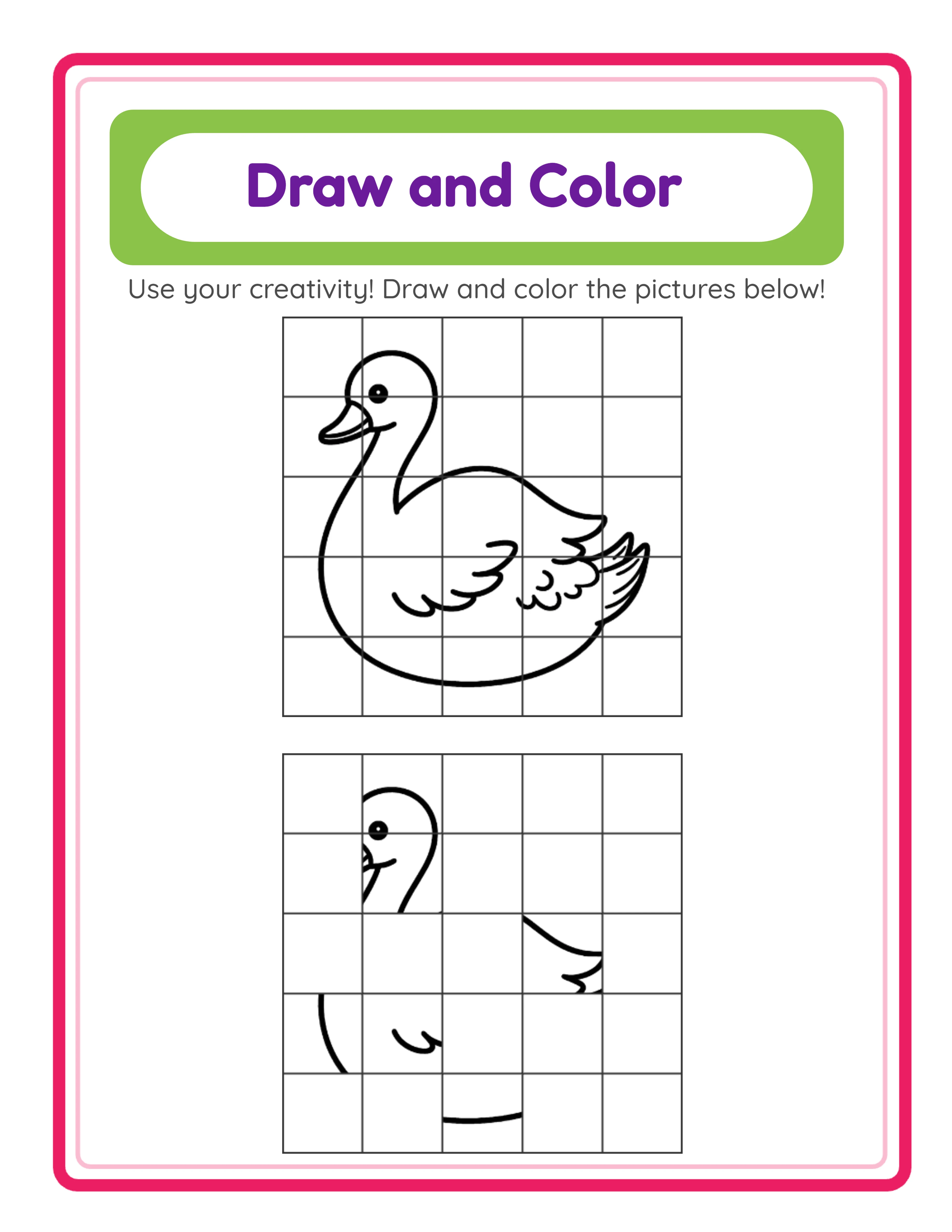 Grid drawing — detailed activity