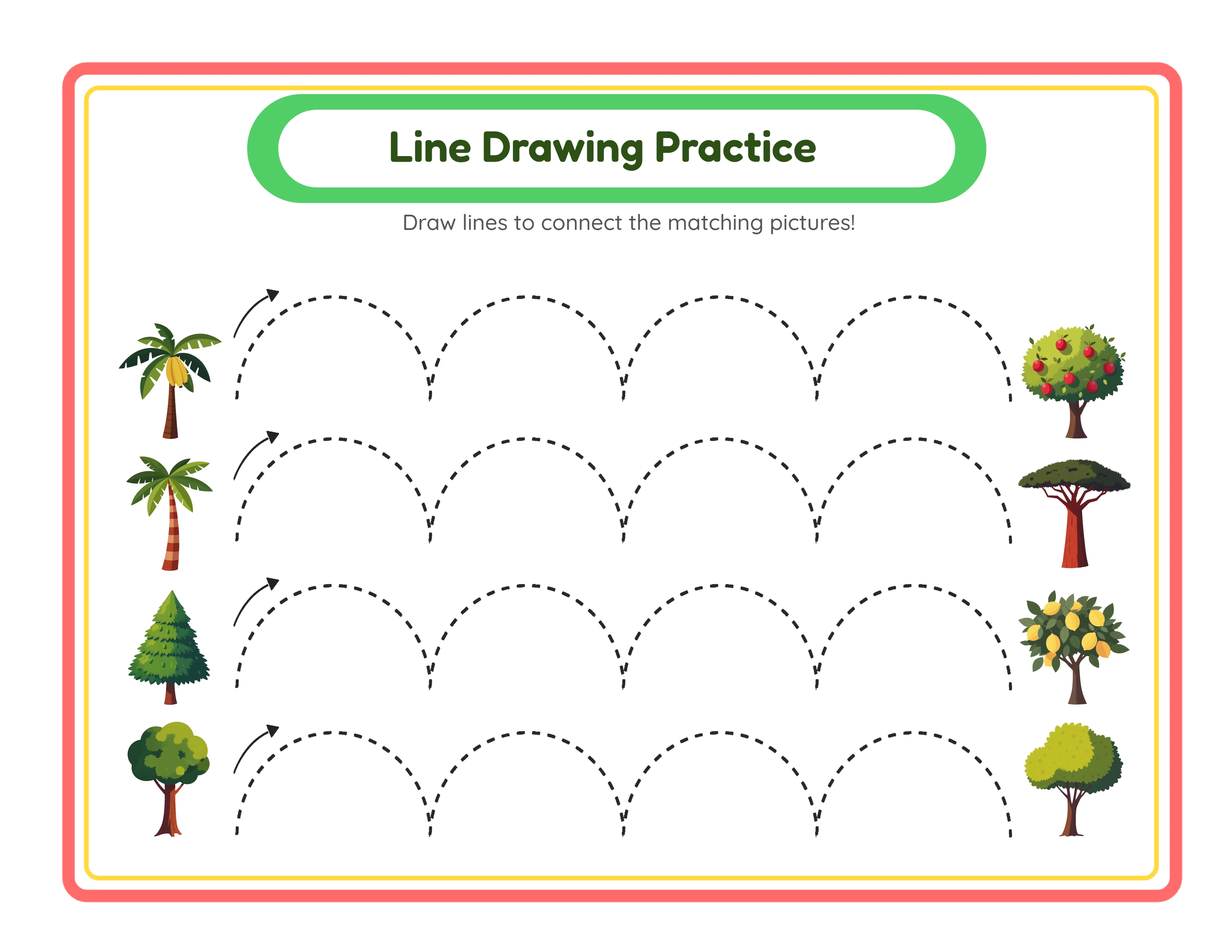 Line tracing variation — different path types