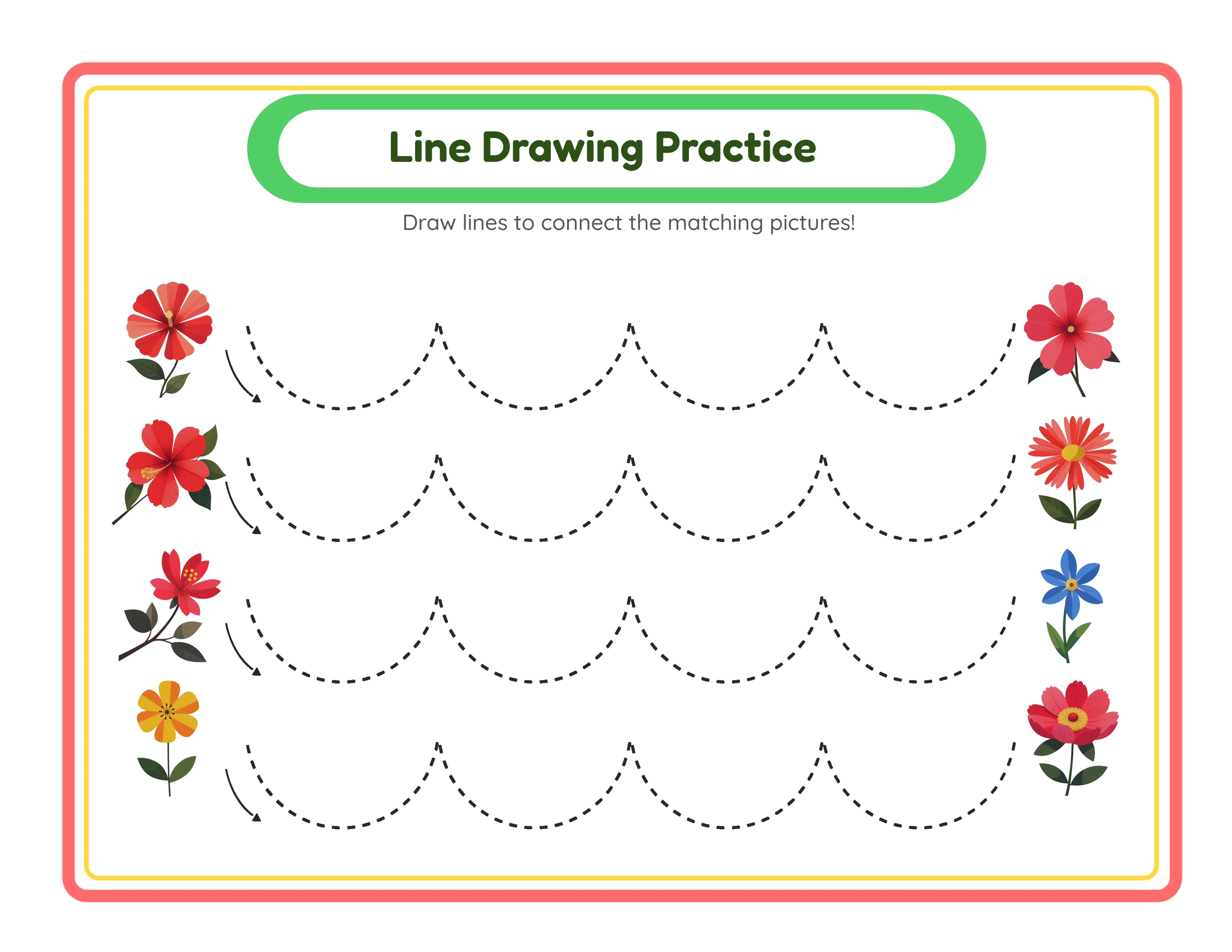 Line drawing practice — professional layout