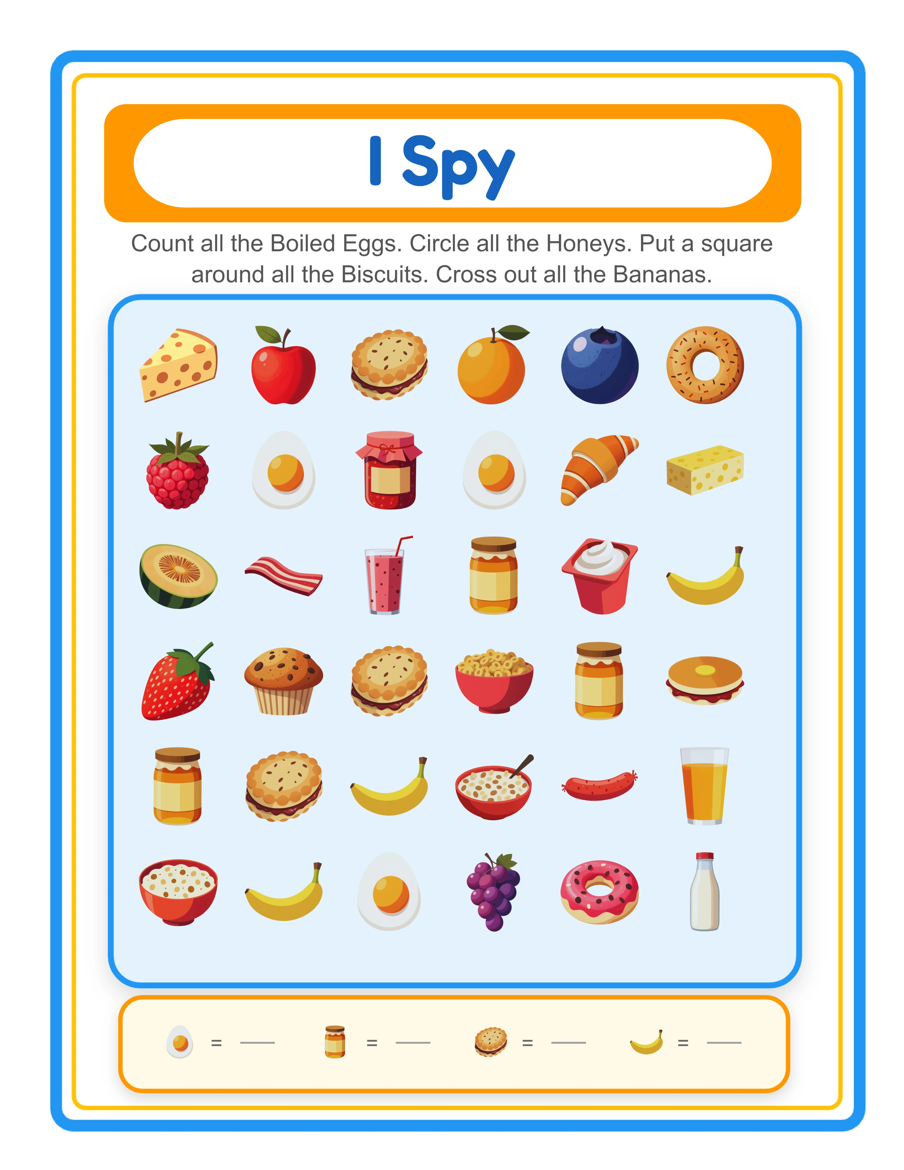 I Spy advanced — crowded scene with hidden items