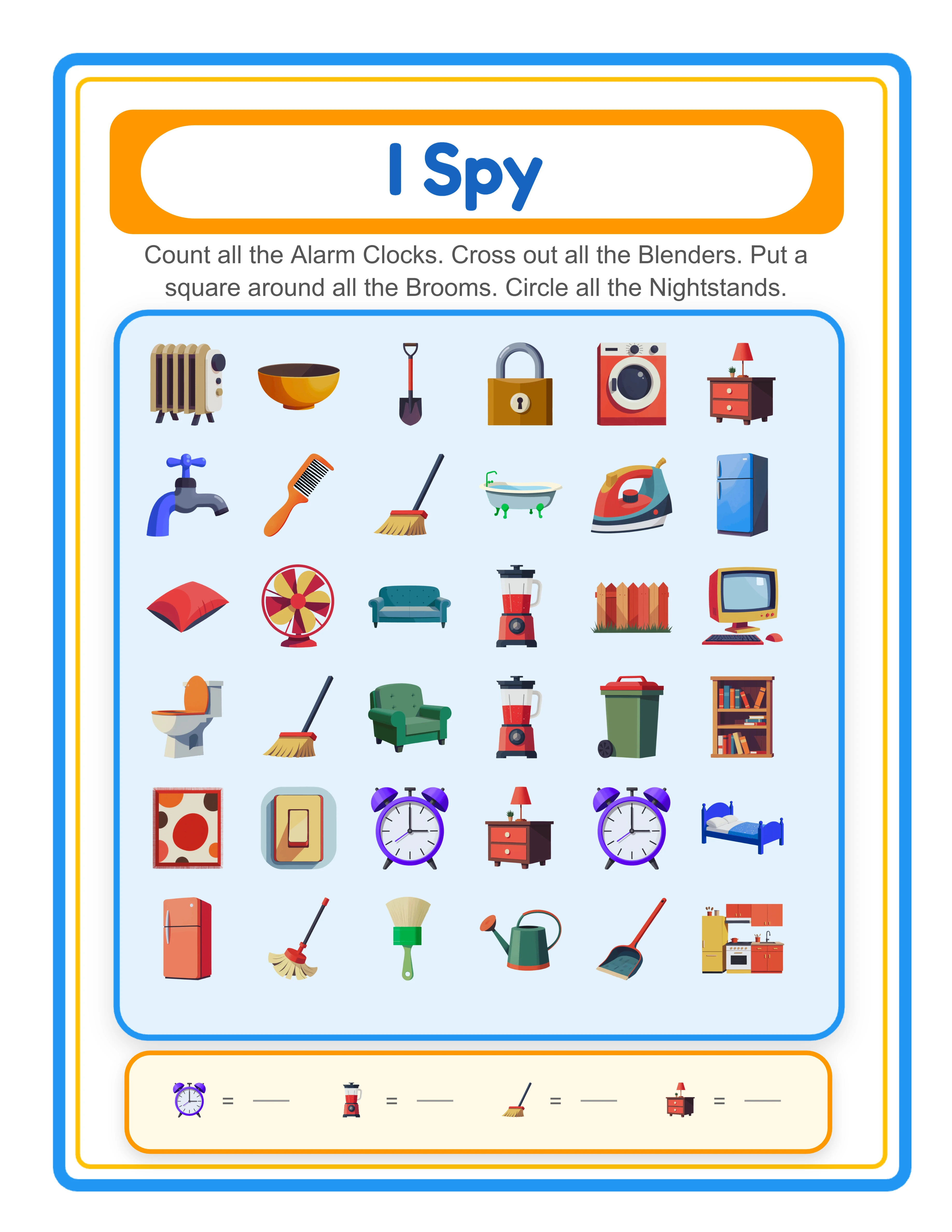 I Spy — themed search and count