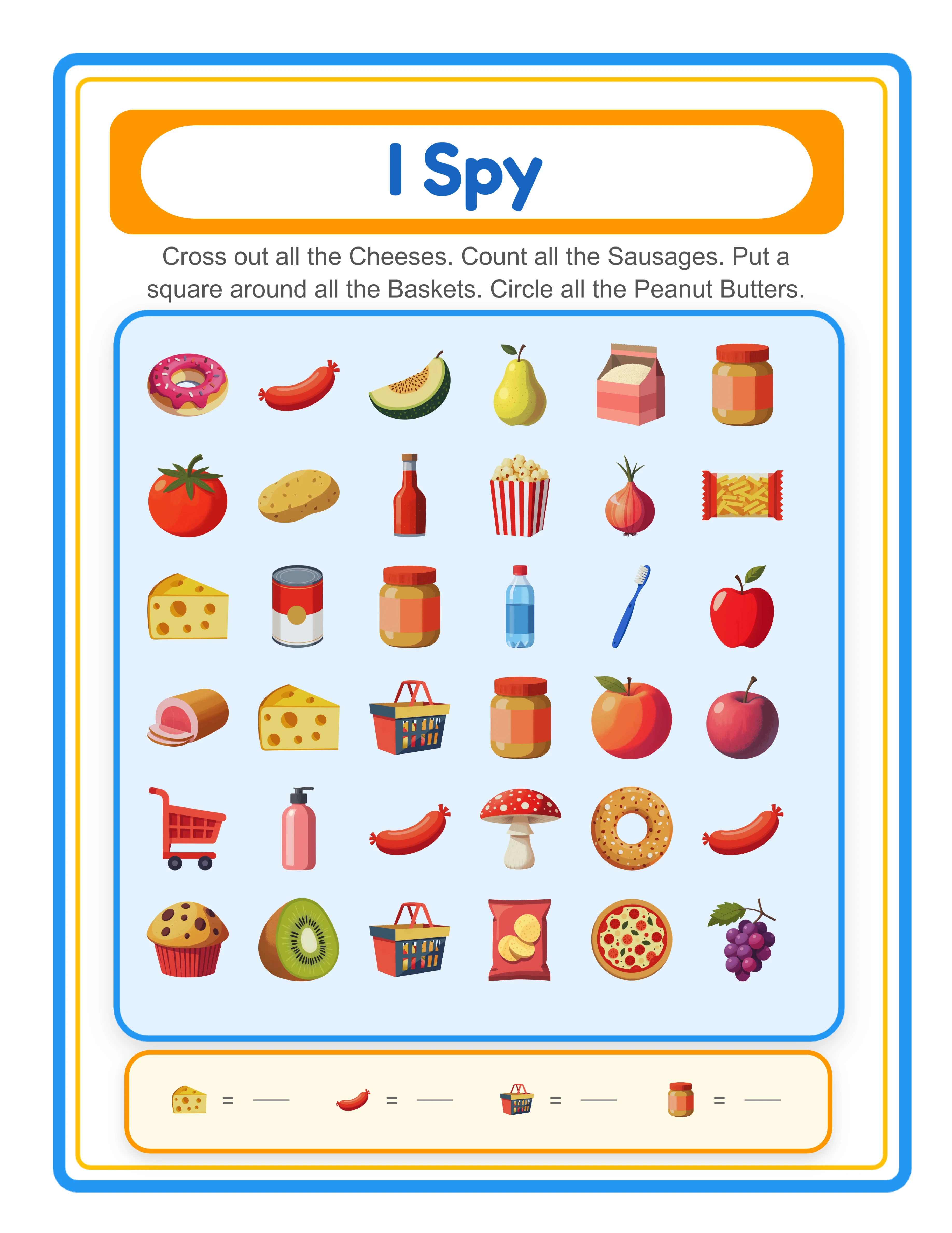 I Spy — advanced hidden picture challenge