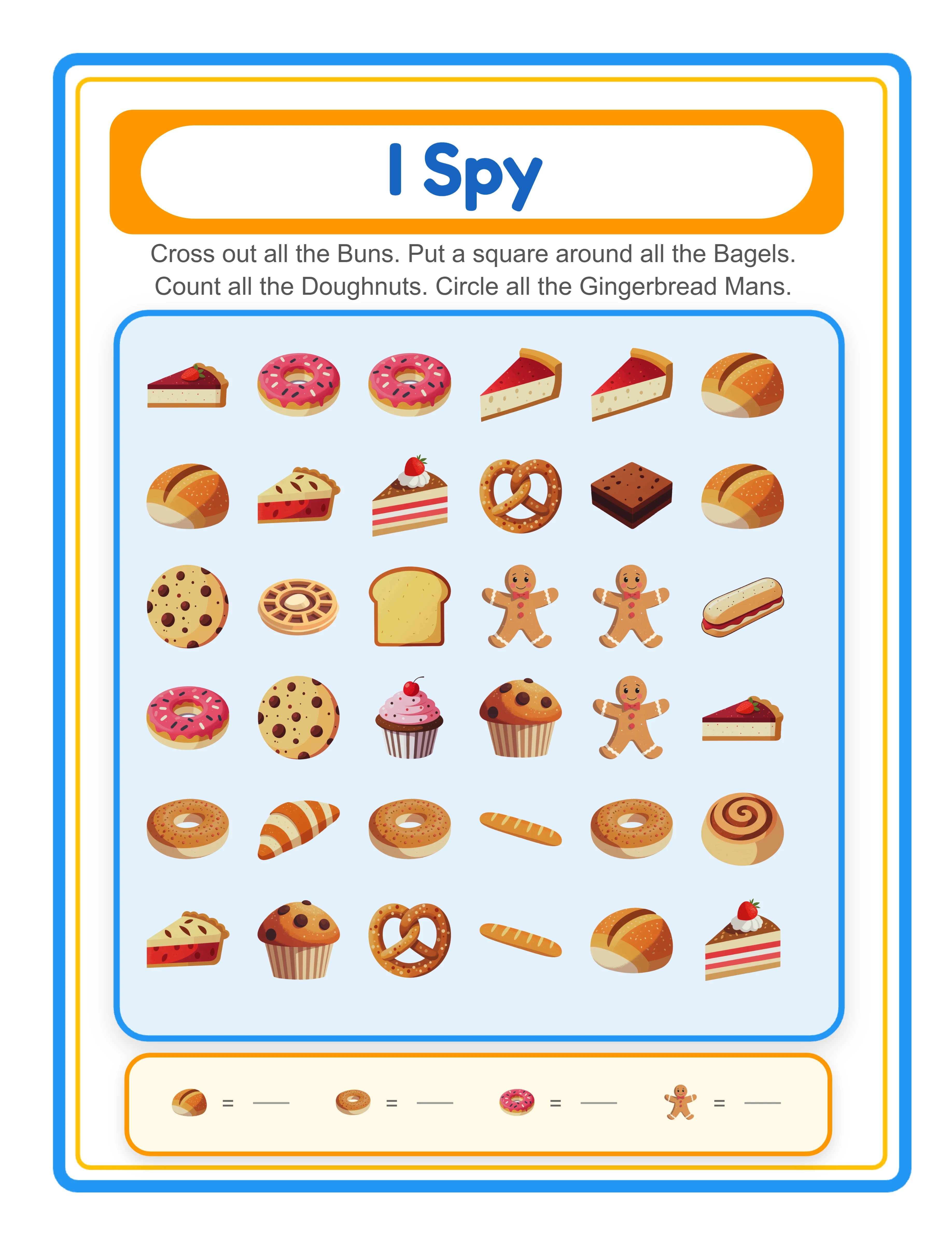 Easy I Spy — clear pictures to find
