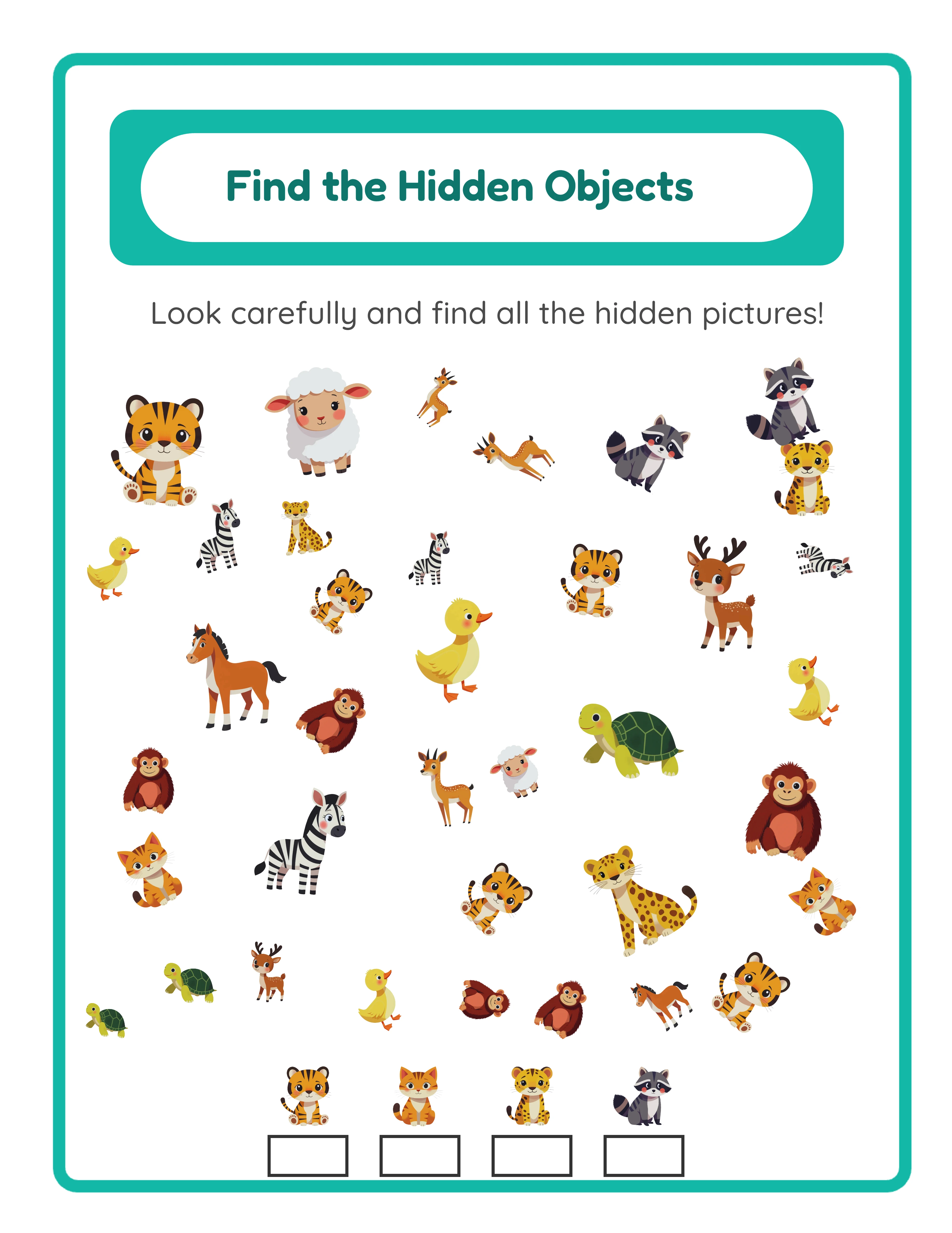 Find objects — advanced spot challenge