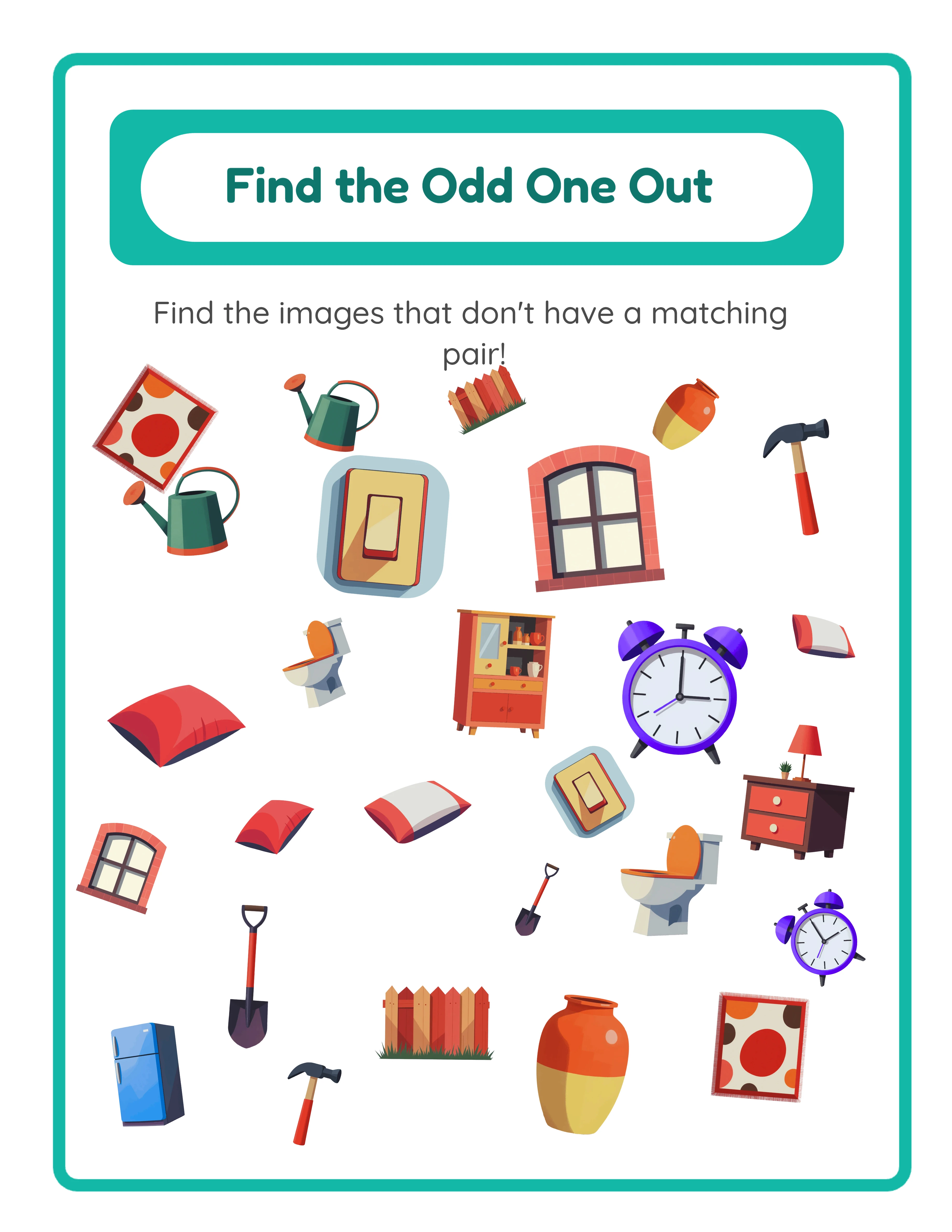 Hard find objects — hidden items