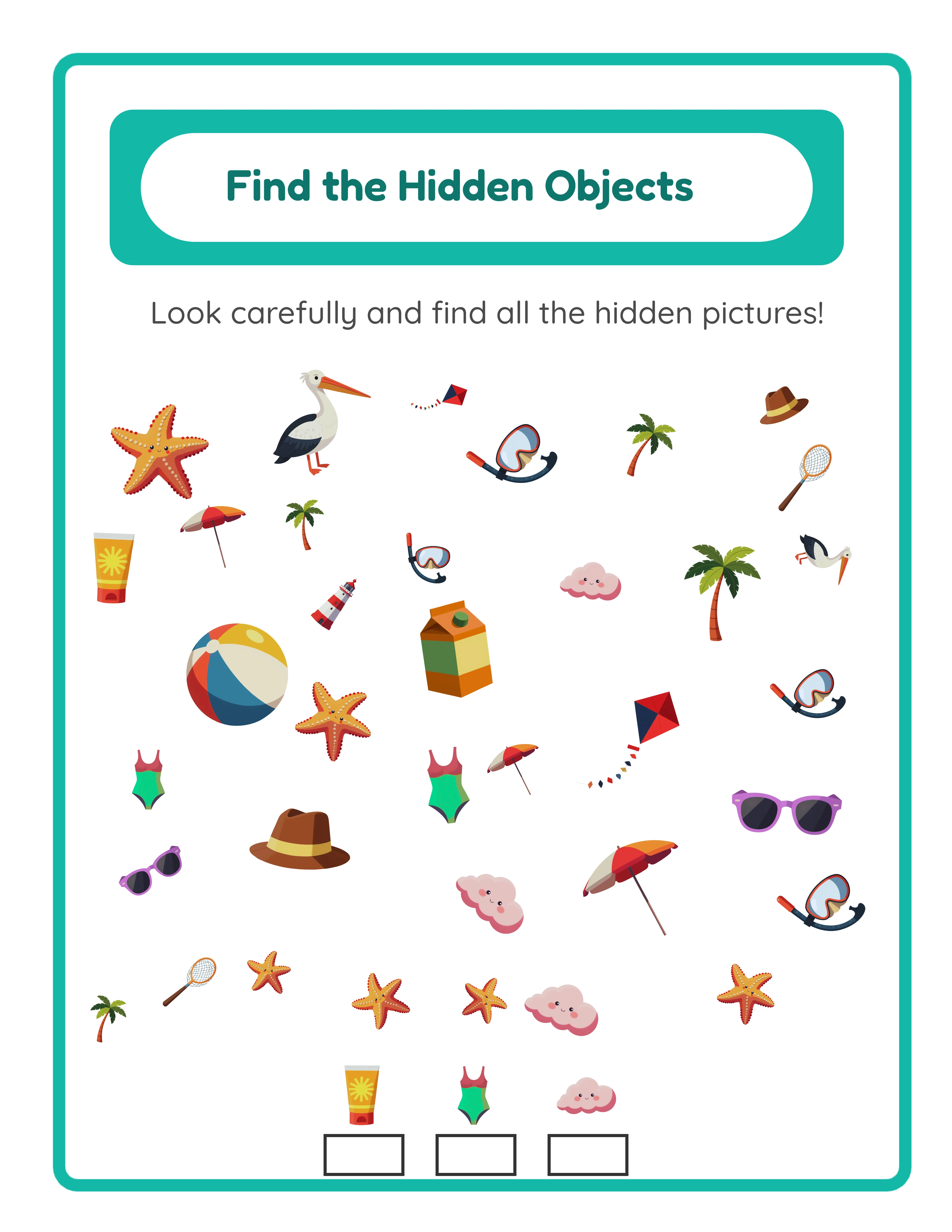 Easy find objects — clear items