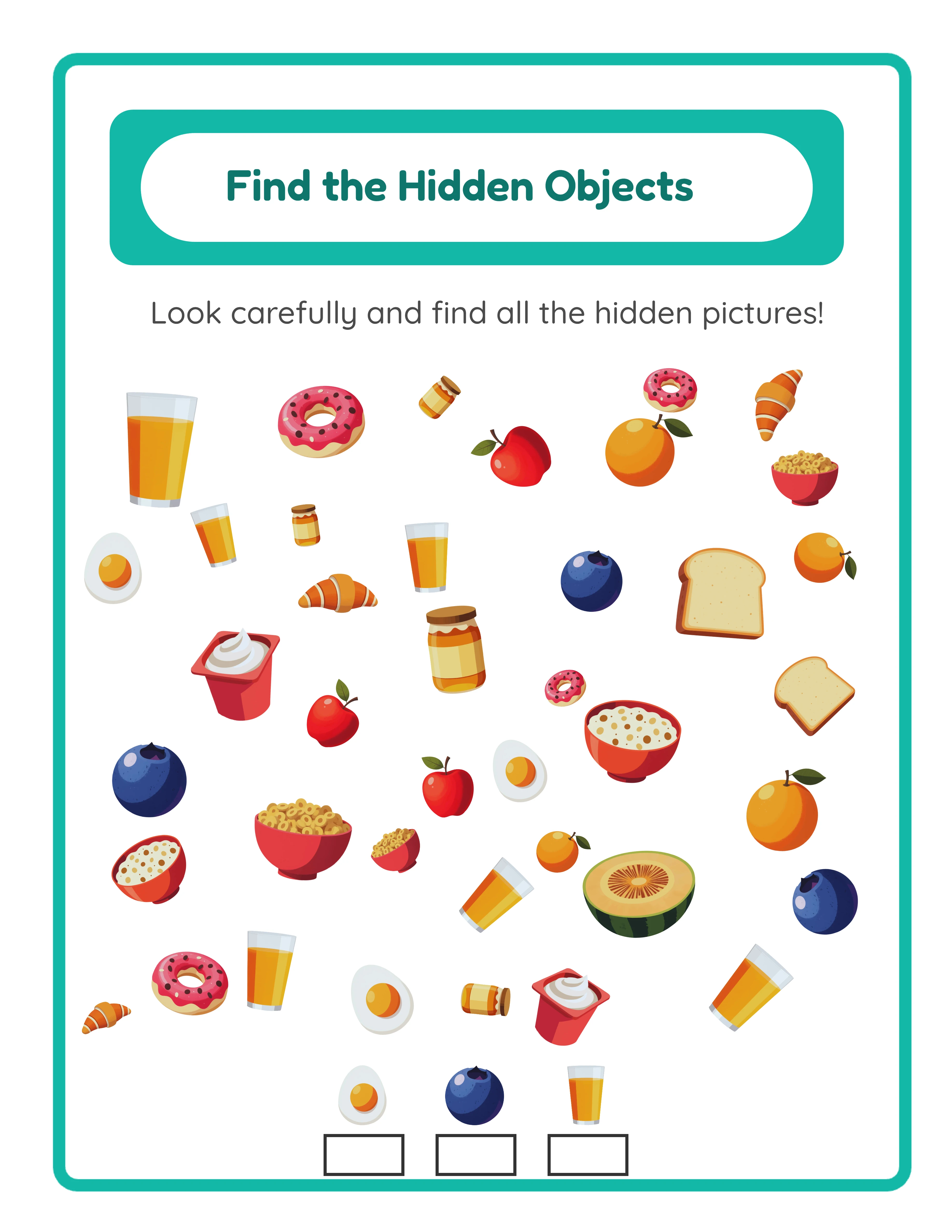 Visual perception challenge — find hidden details