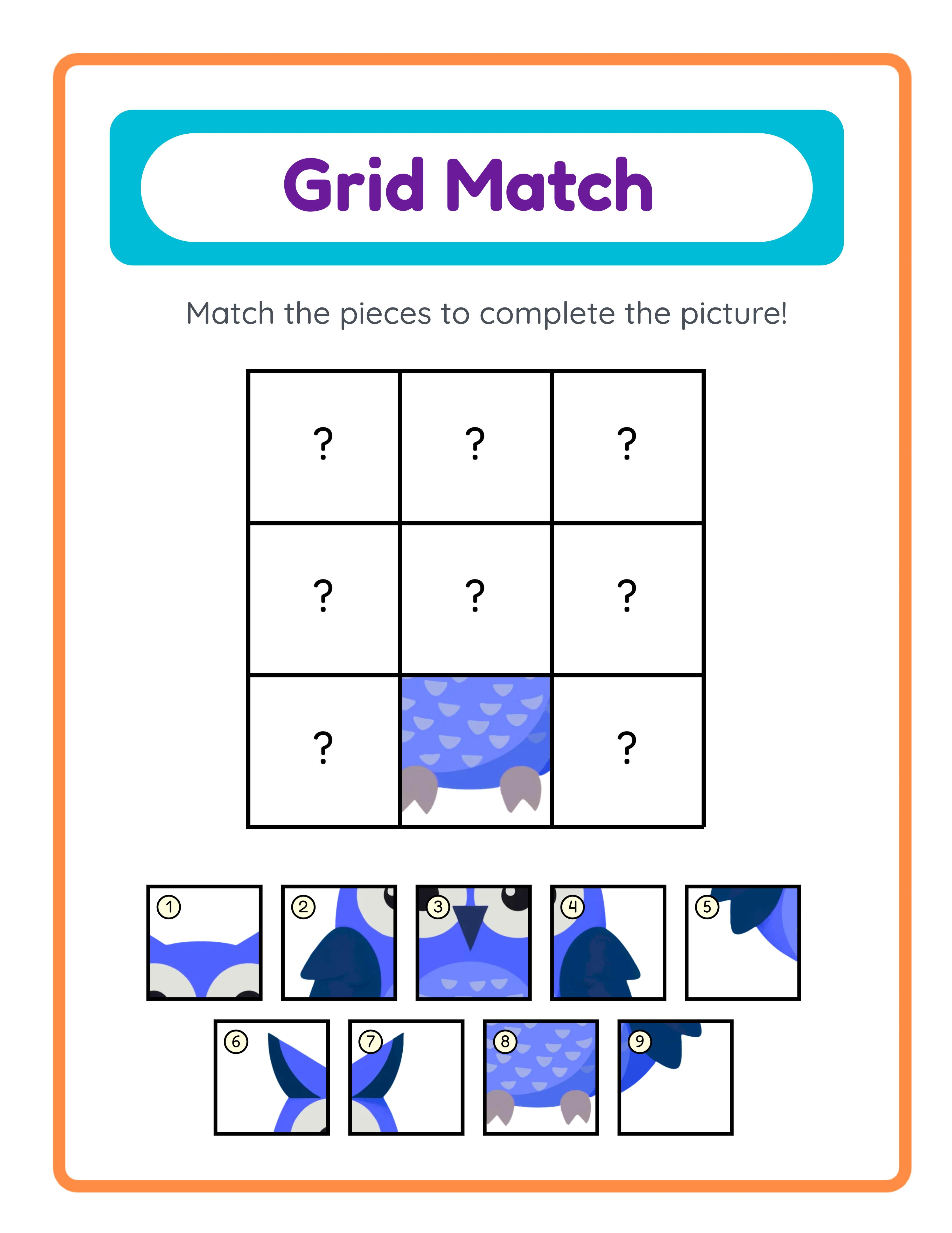 Grid match practice — professional layout