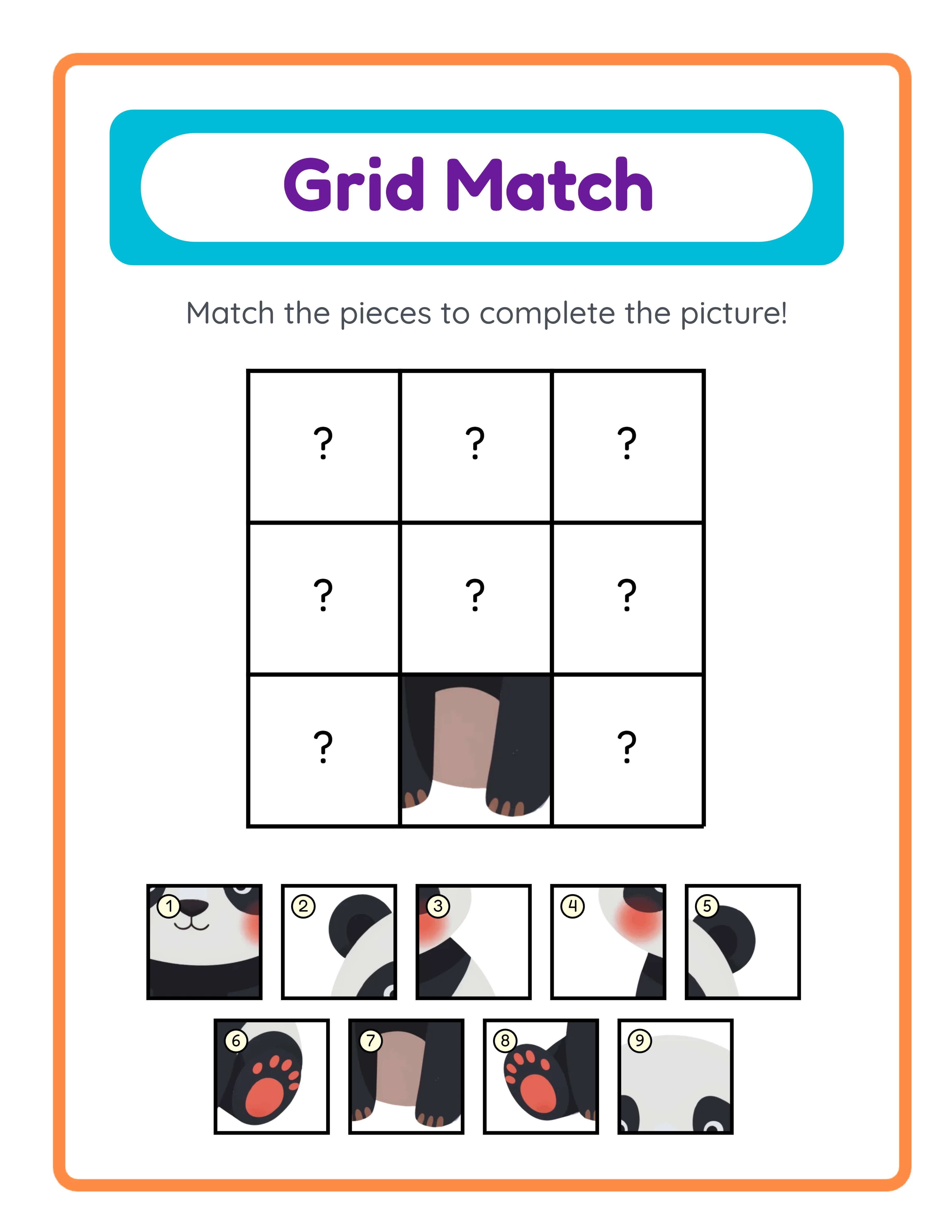 Grid match — themed variation