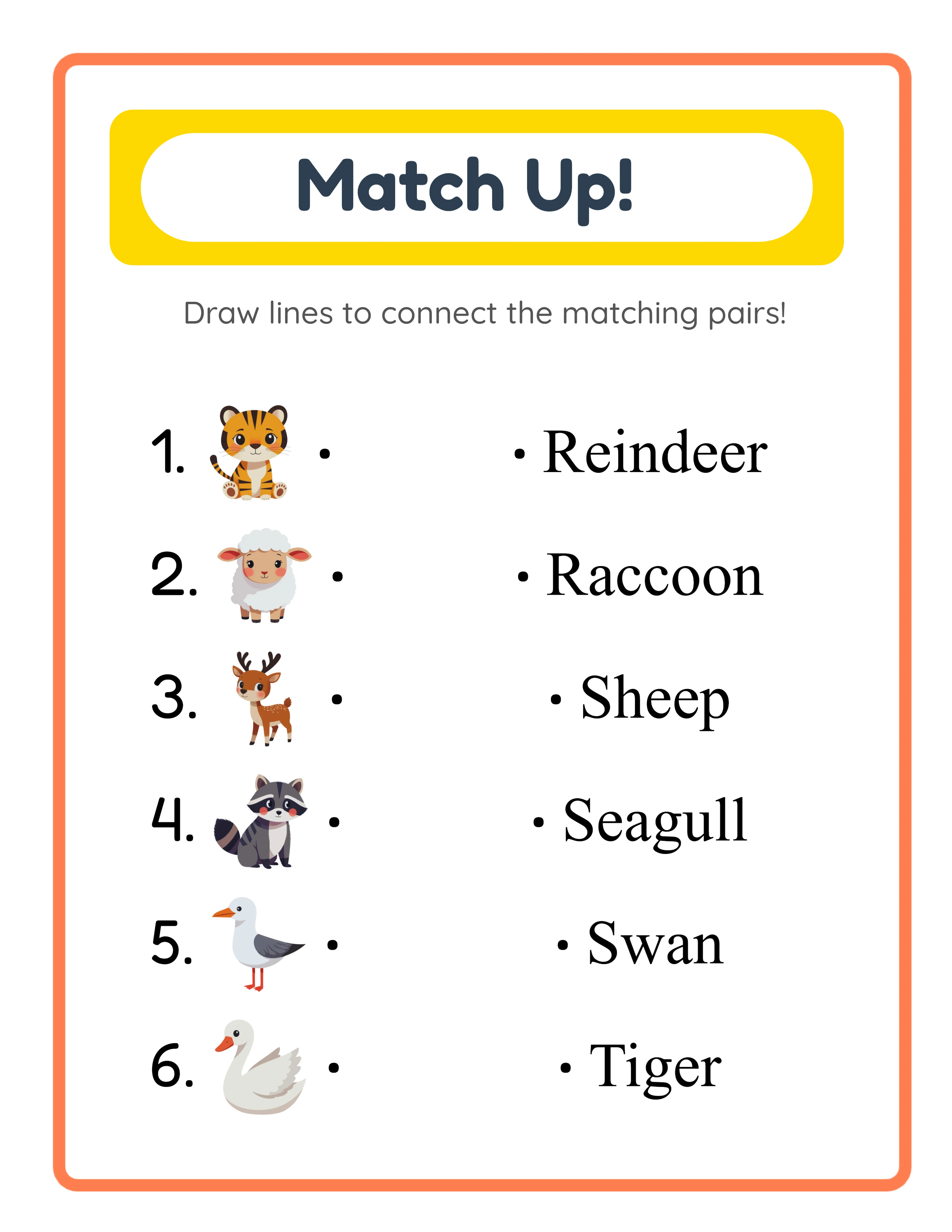 Matching — themed variation