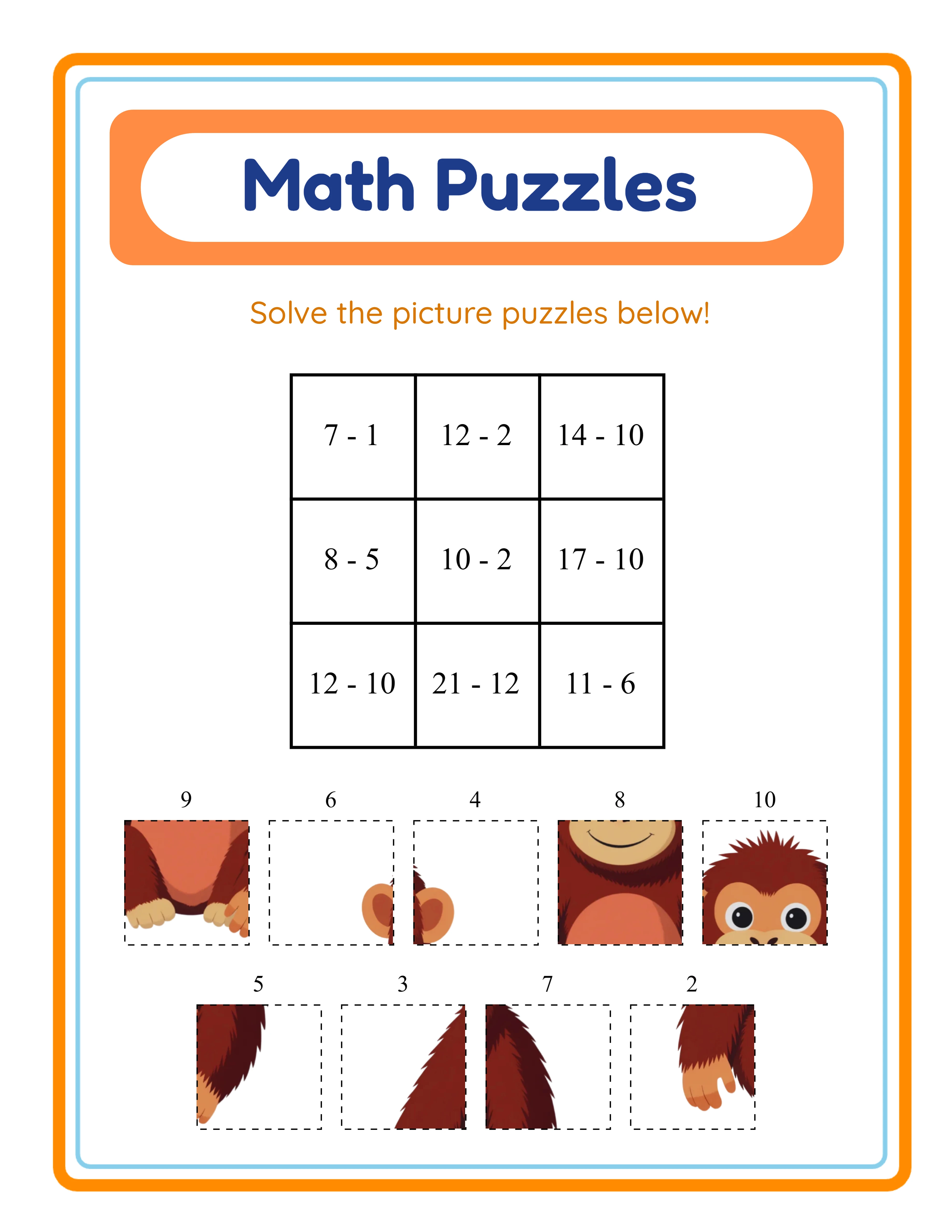 Hard grid puzzle — larger numbers and grids