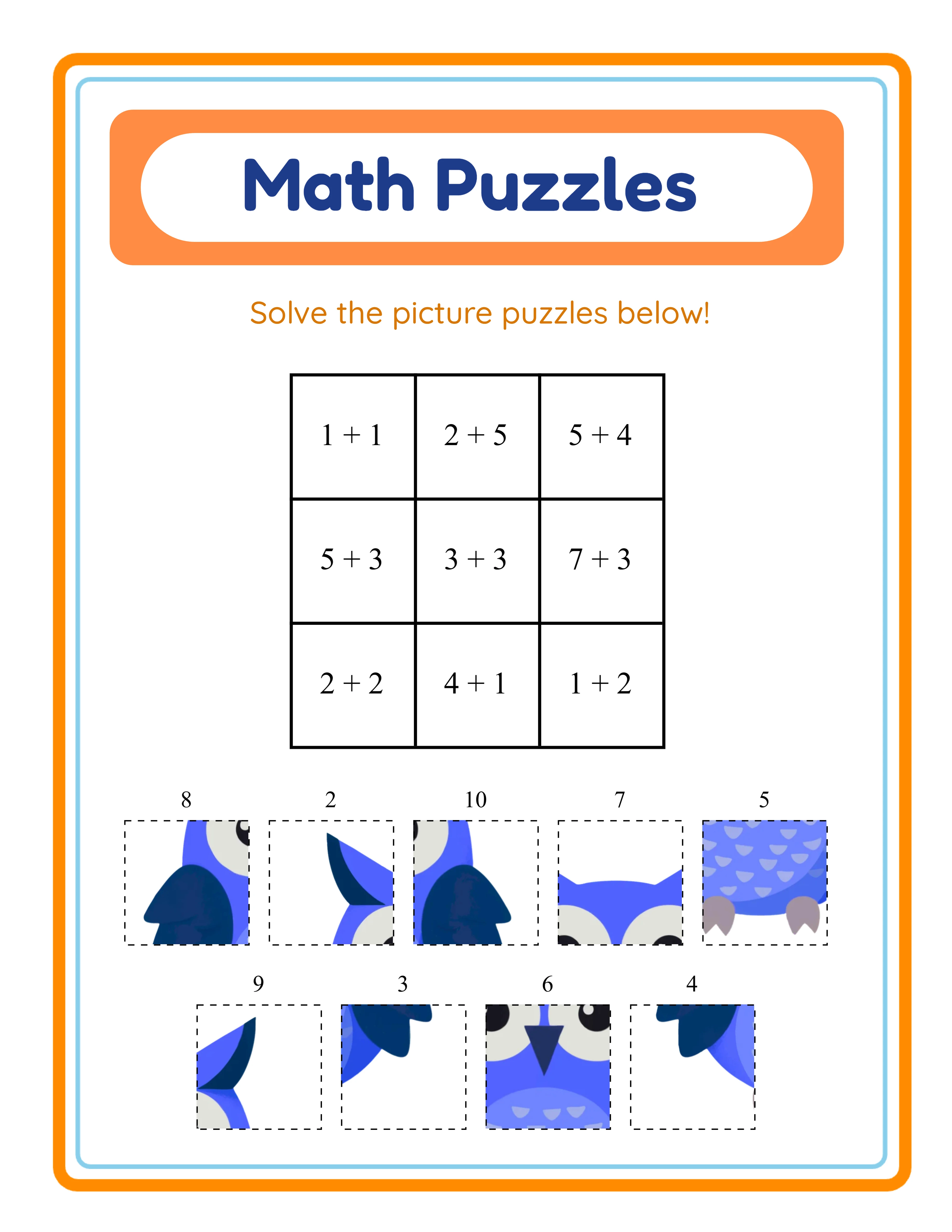 Easy grid puzzle — 3x3 with basic sums