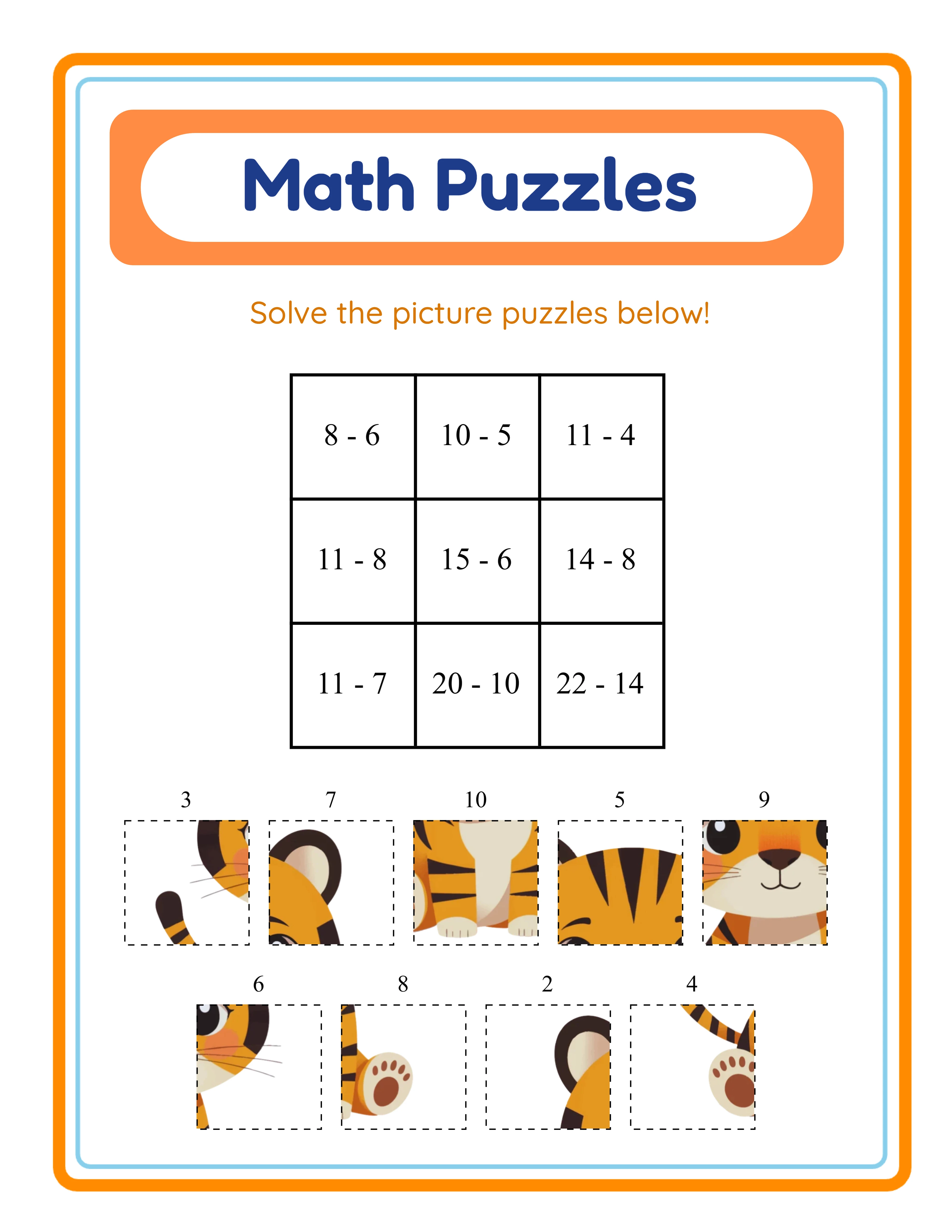 Medium grid puzzle — themed picture reveal