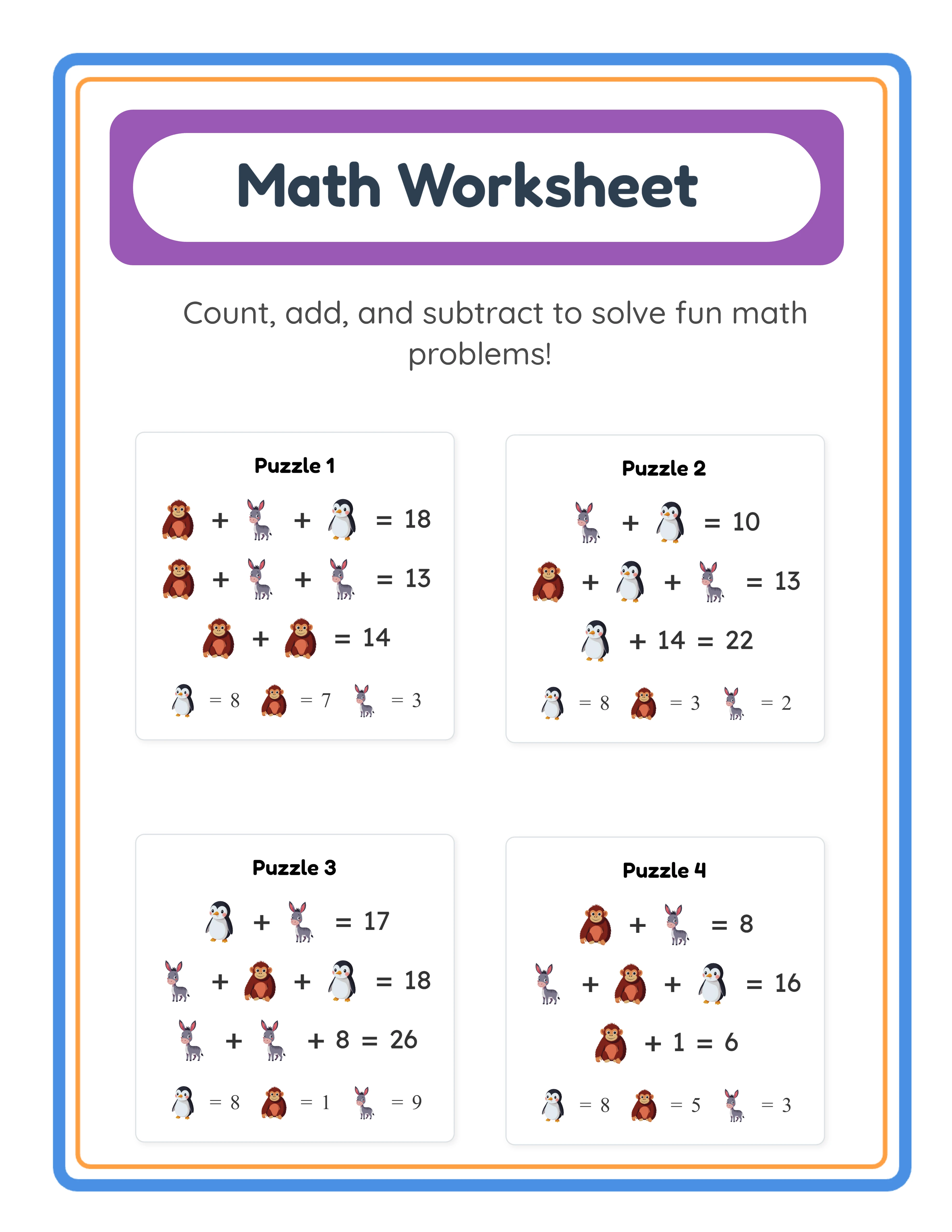 Picture algebra answer key — all solutions