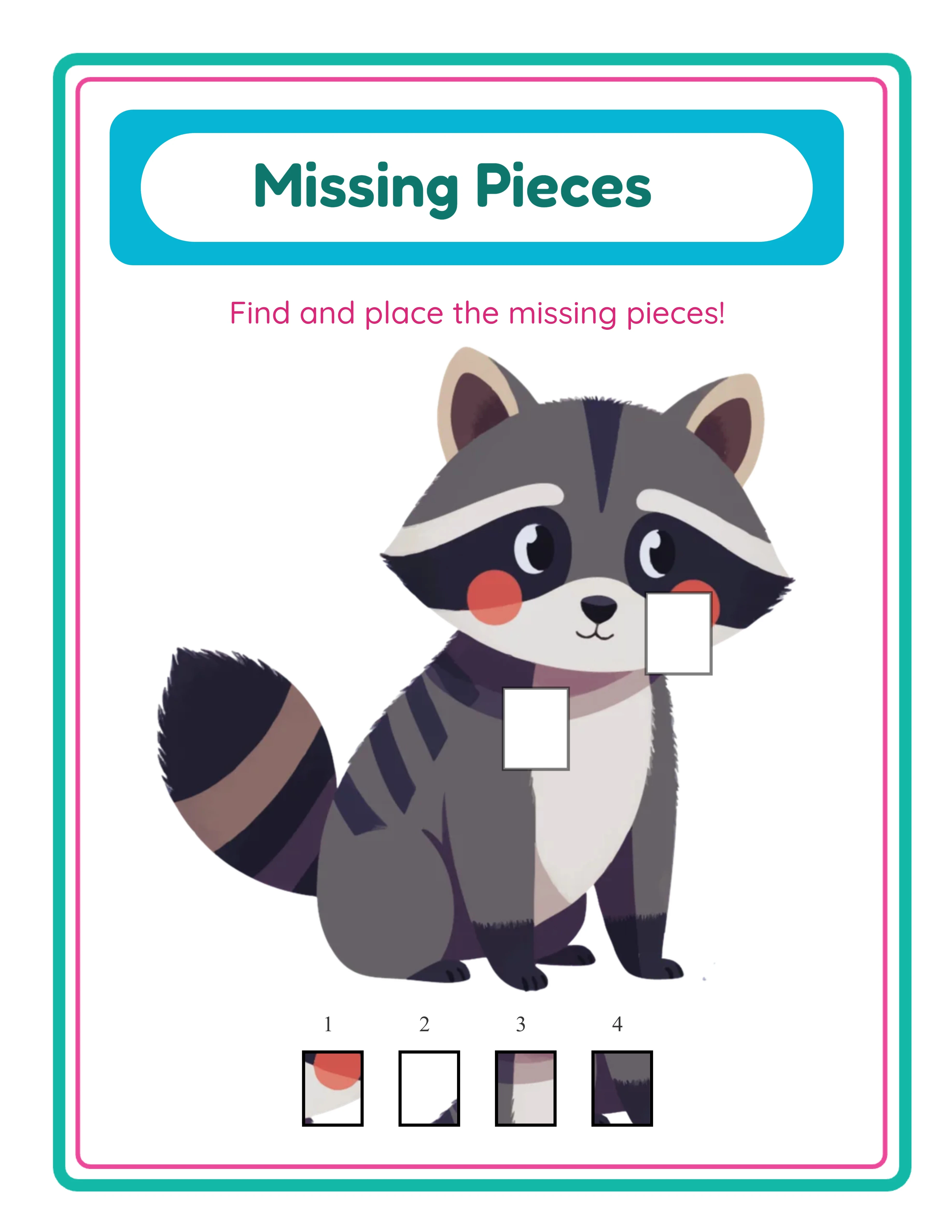 Hard missing pieces — tricky matches