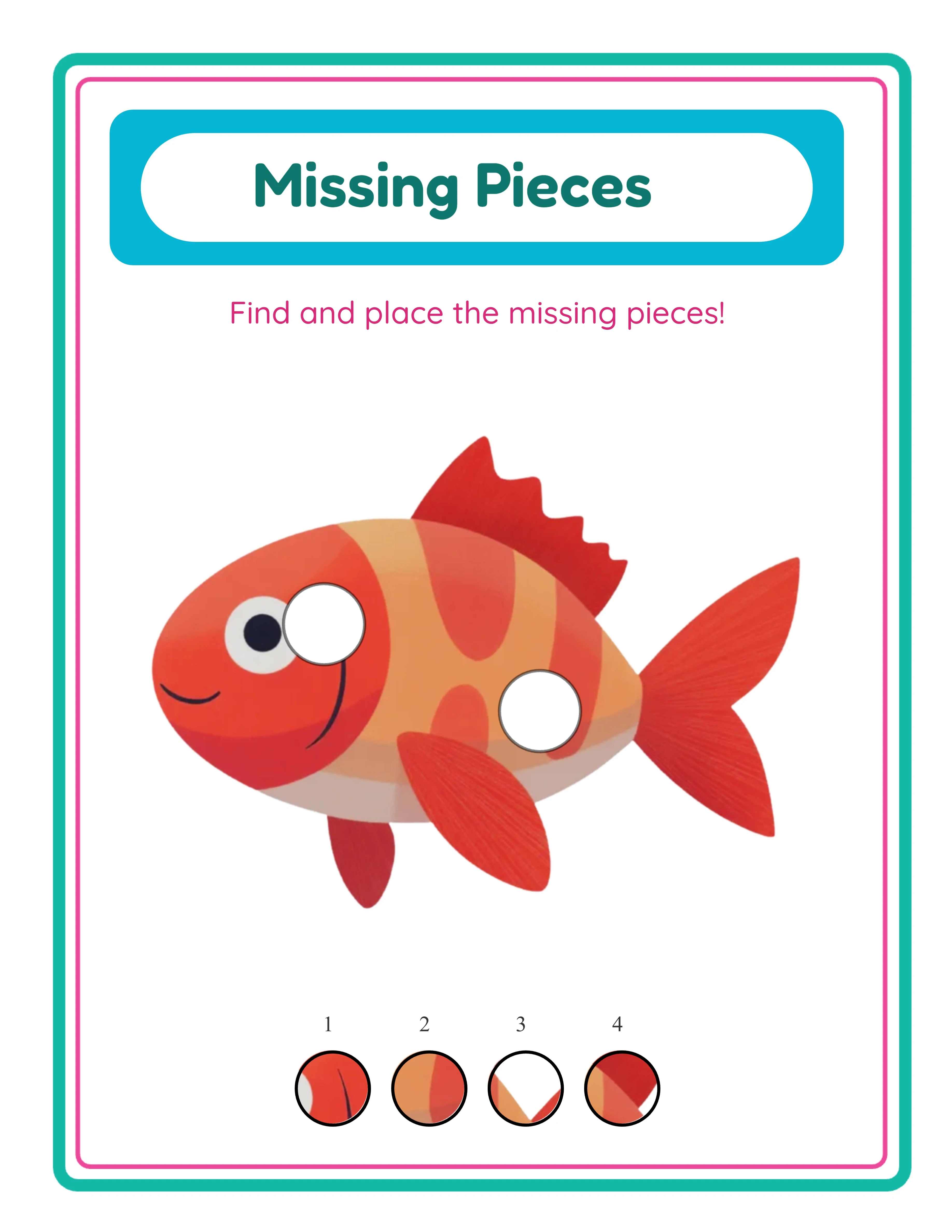 Featured missing pieces — engaging visual puzzle