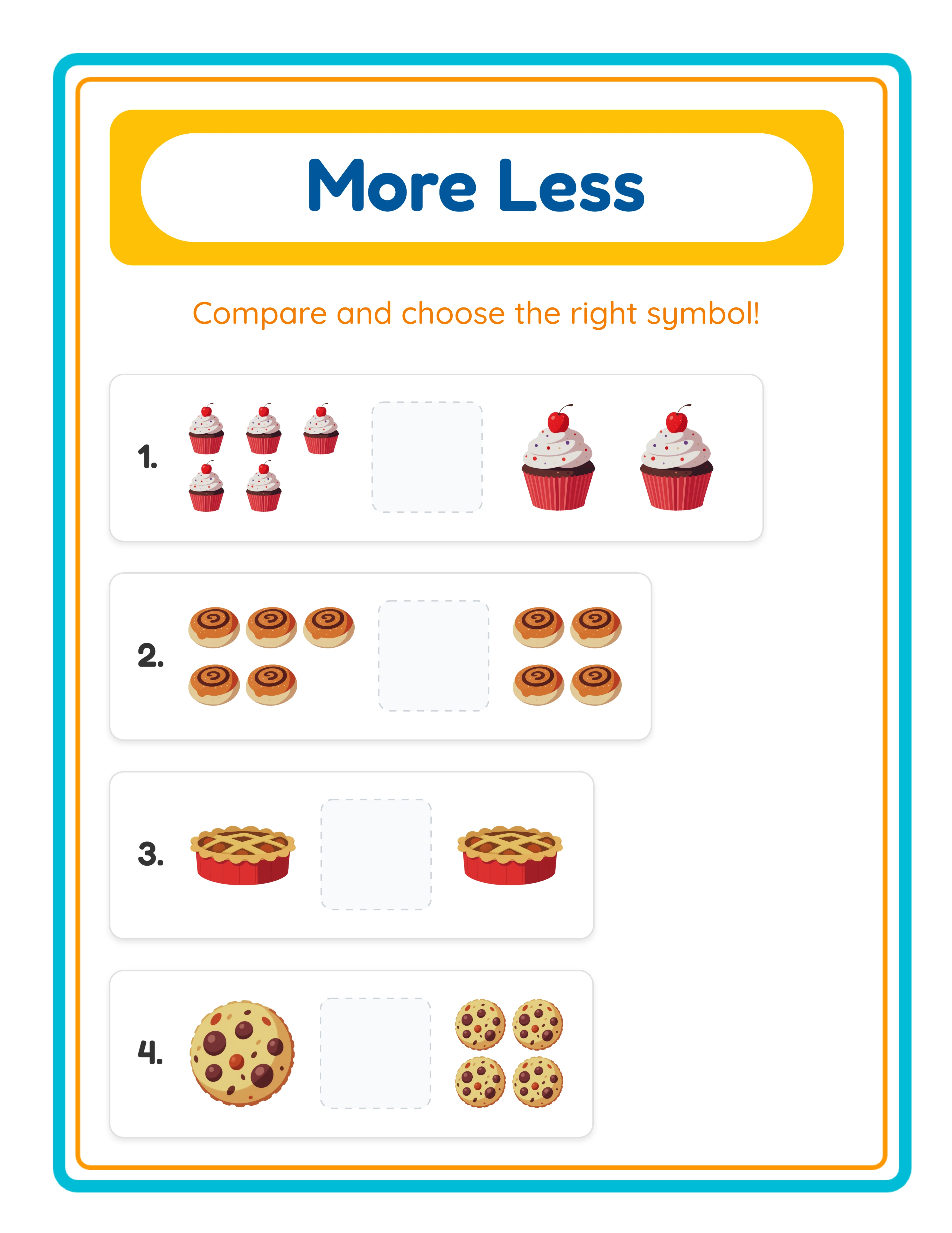 Advanced comparison — greater, less, and equal