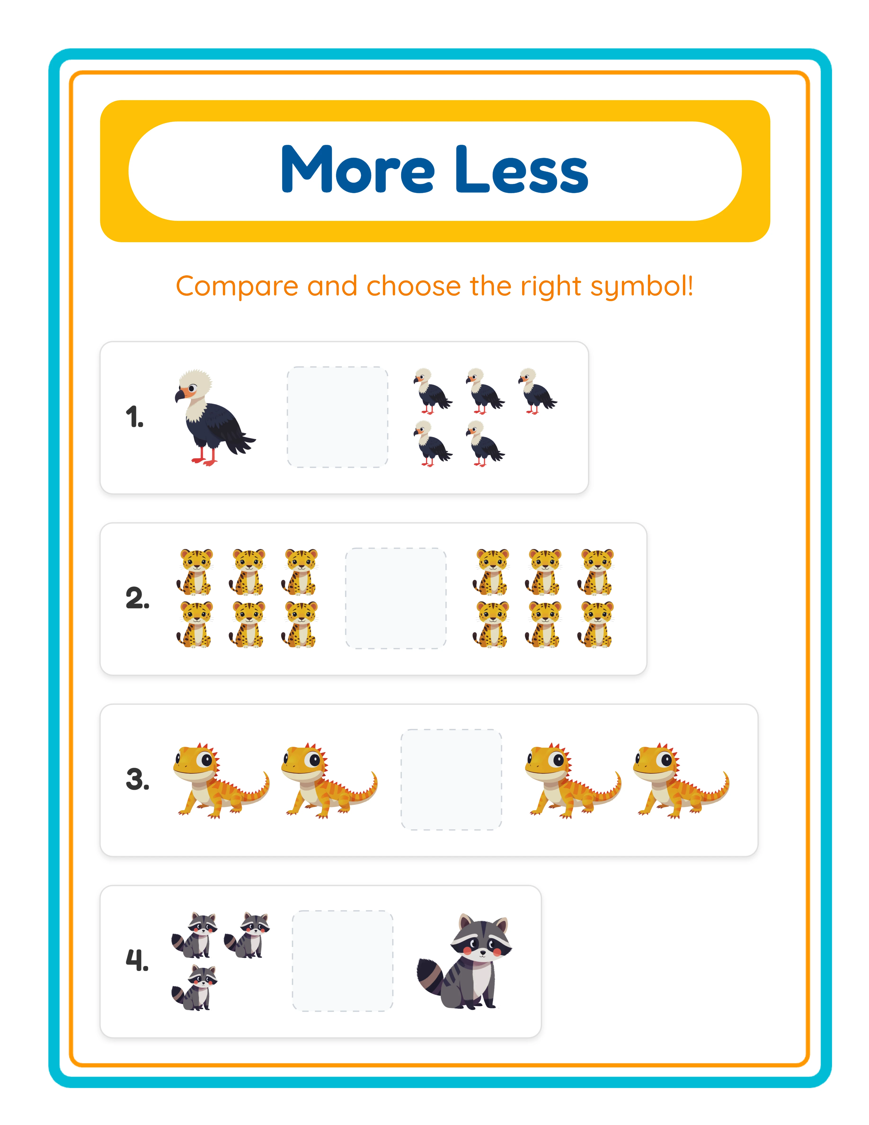 Easy comparison — spot which group has more