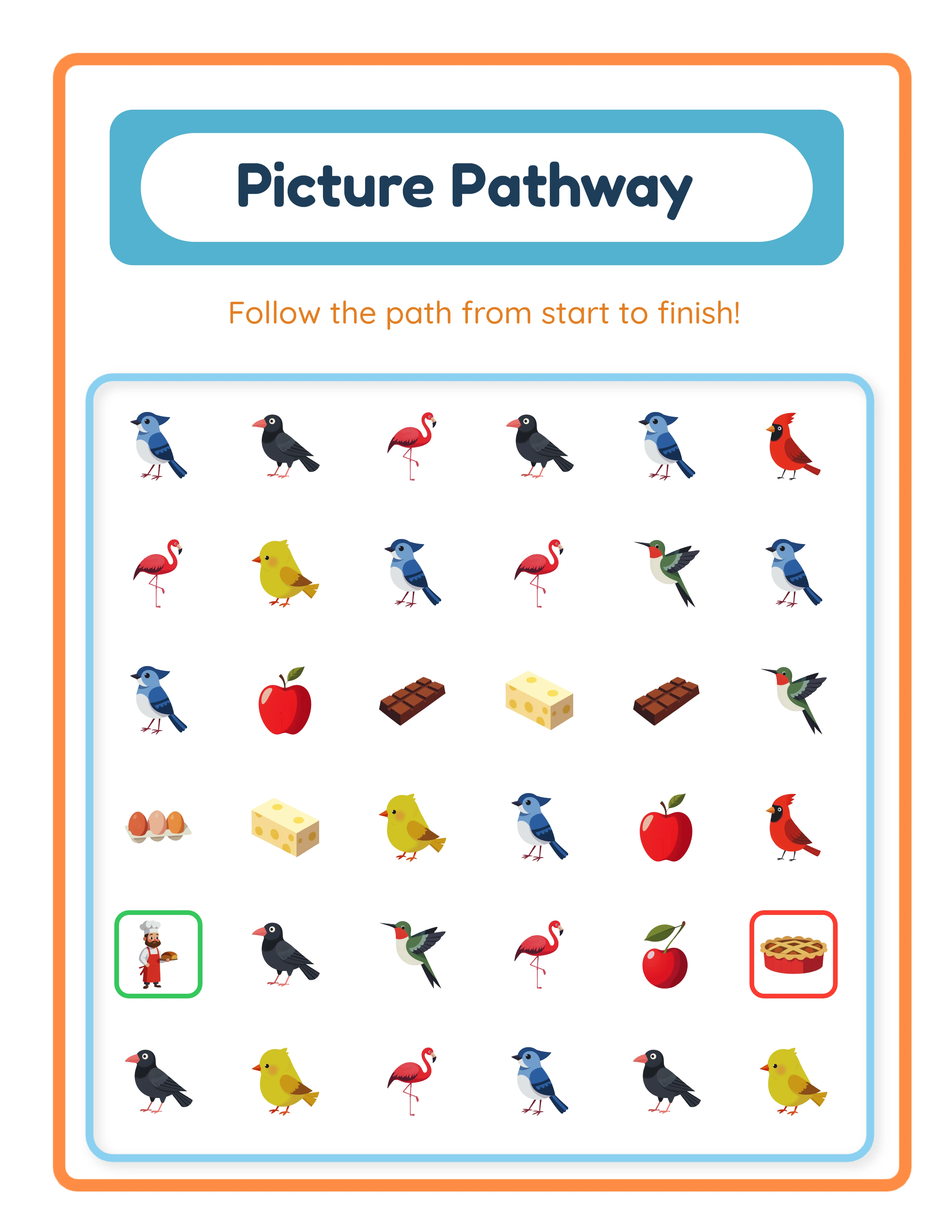Easy pathway — simple straight picture trail