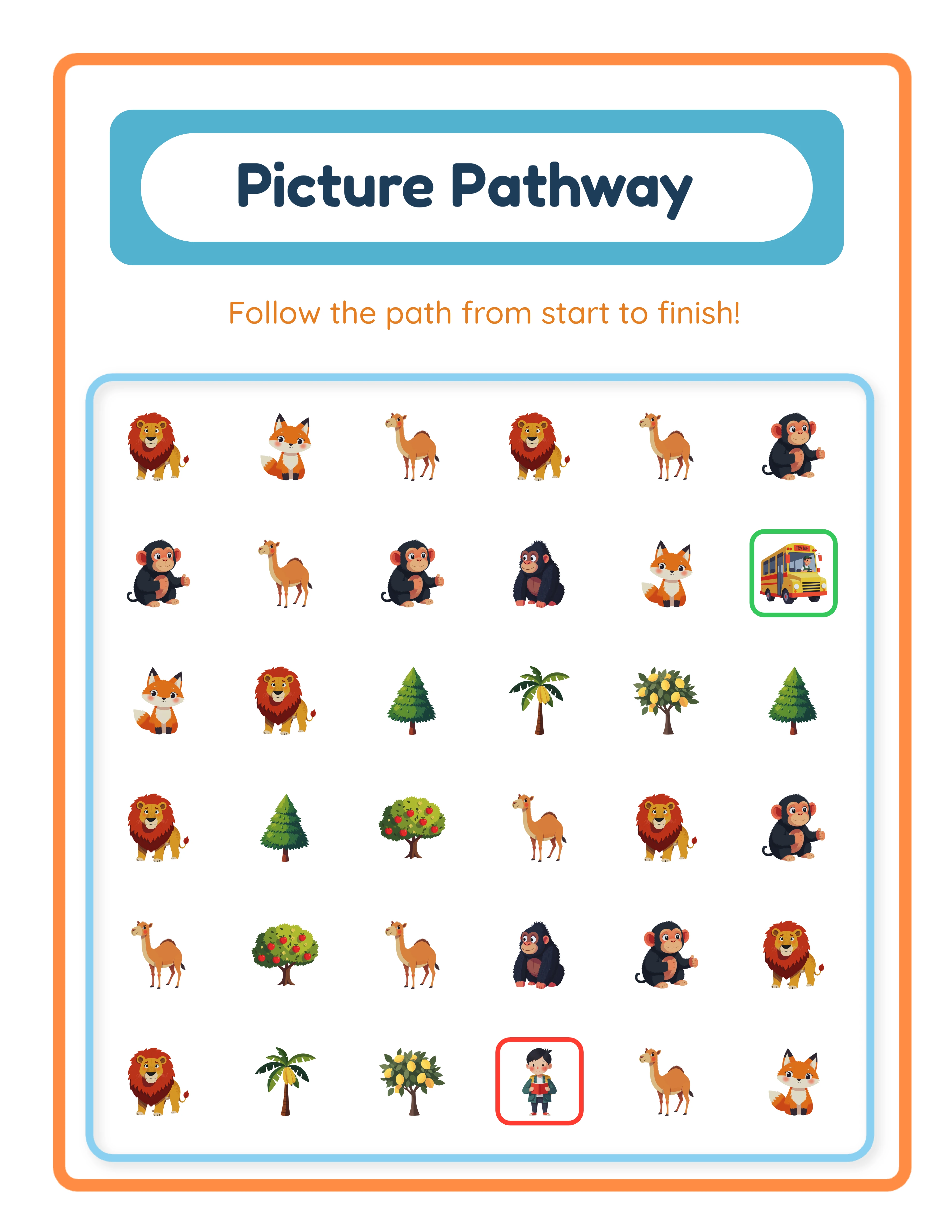 Picture pathway — advanced challenge