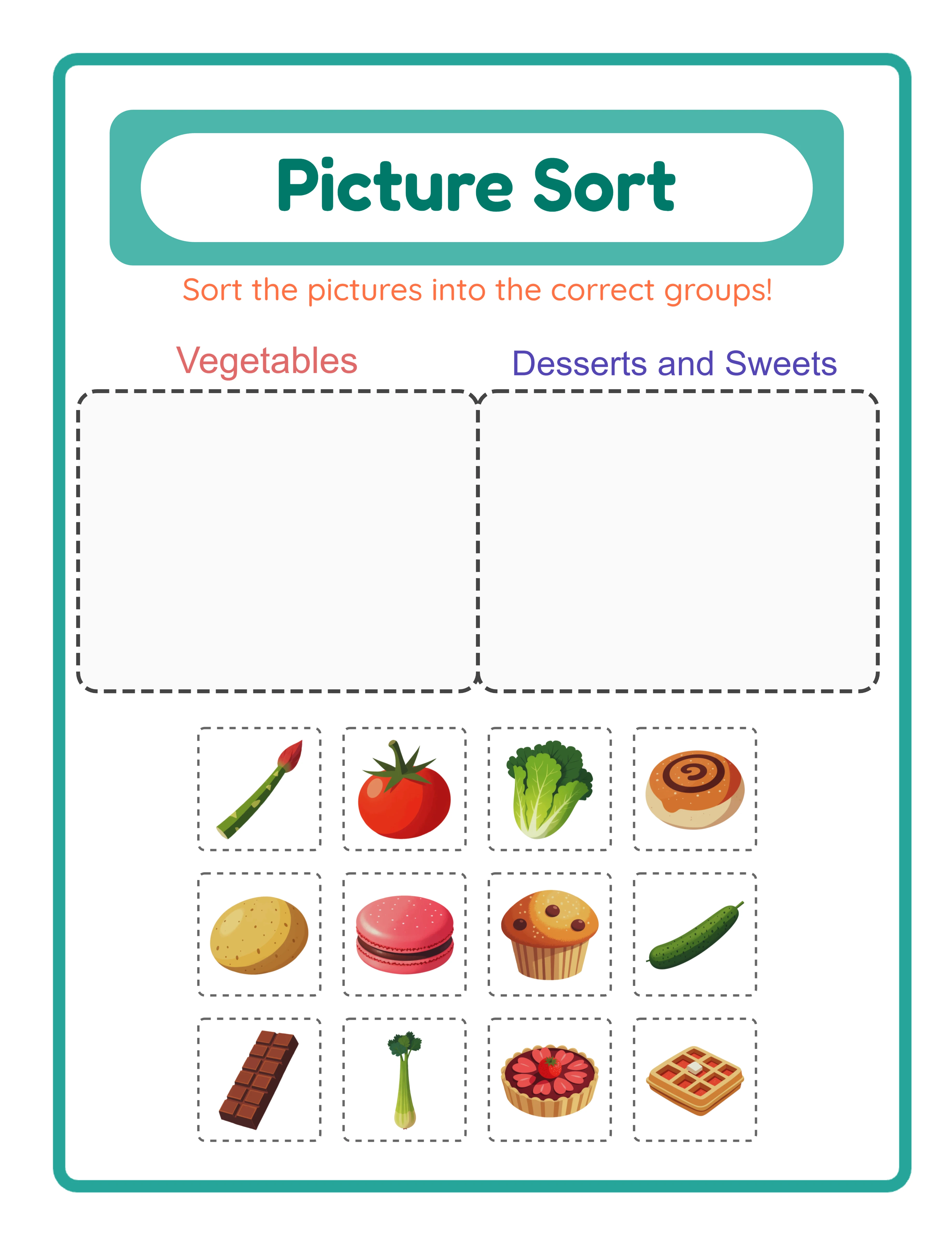 Easy sorting — two simple categories