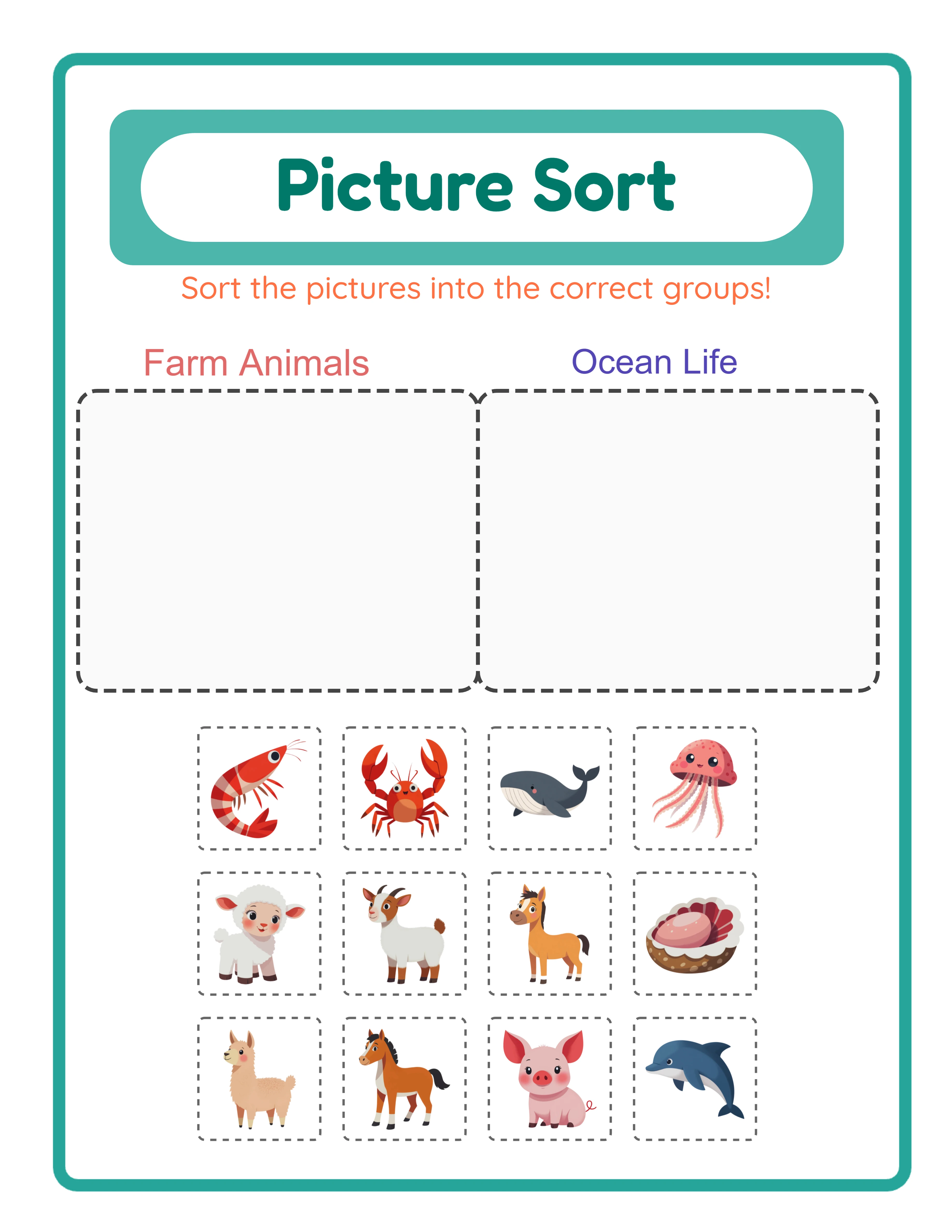 Medium sorting — themed categories
