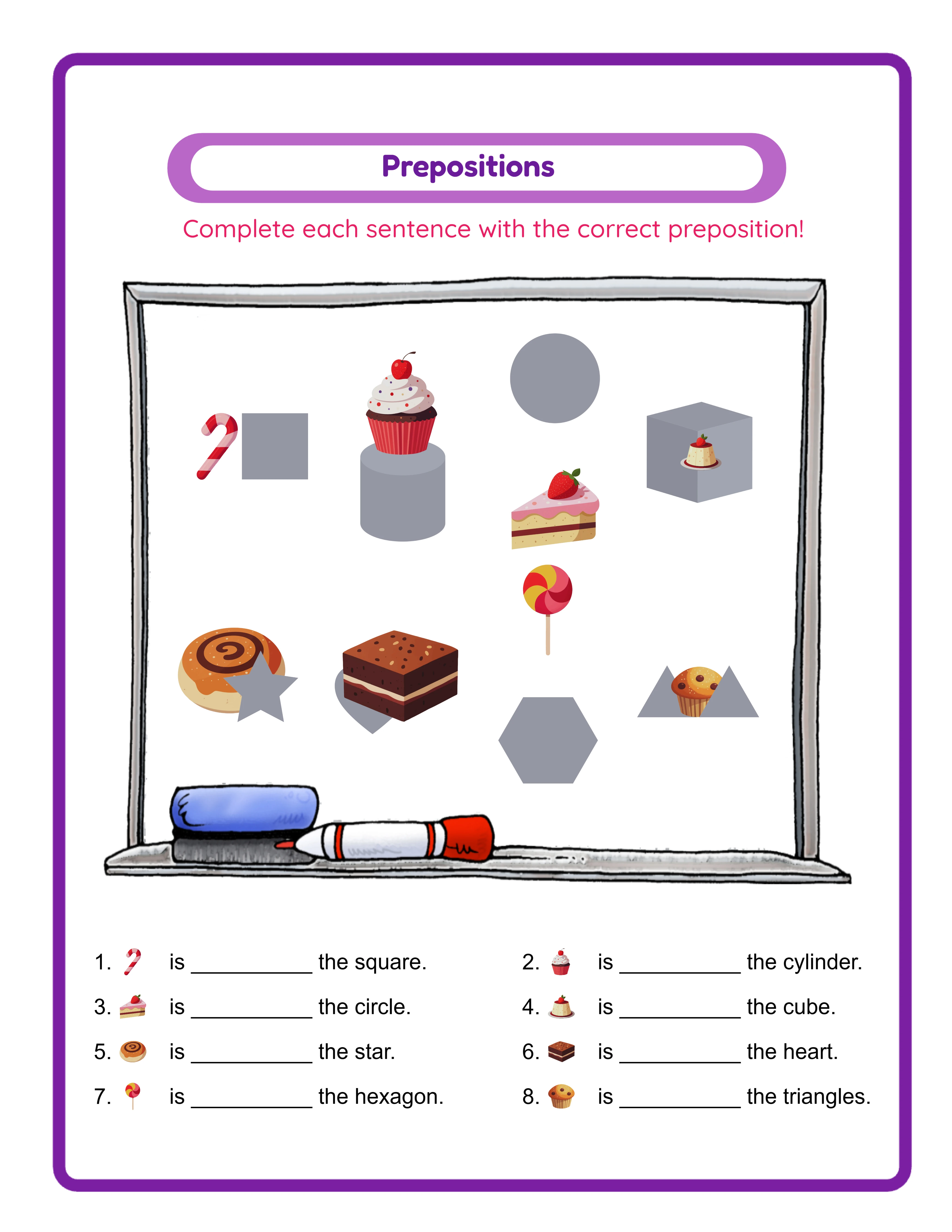 Advanced prepositions — complex spatial relationships