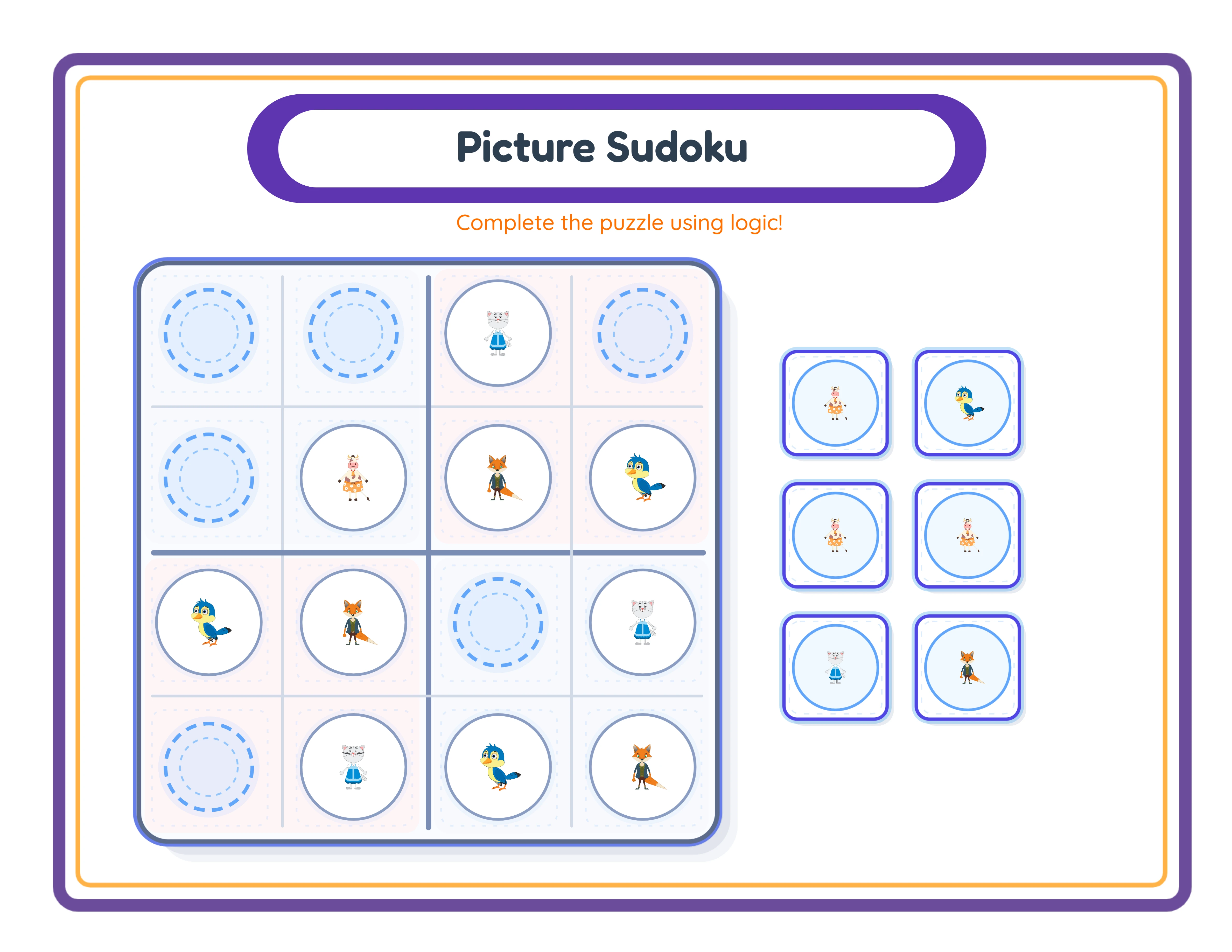 Sudoku intermediate worksheet