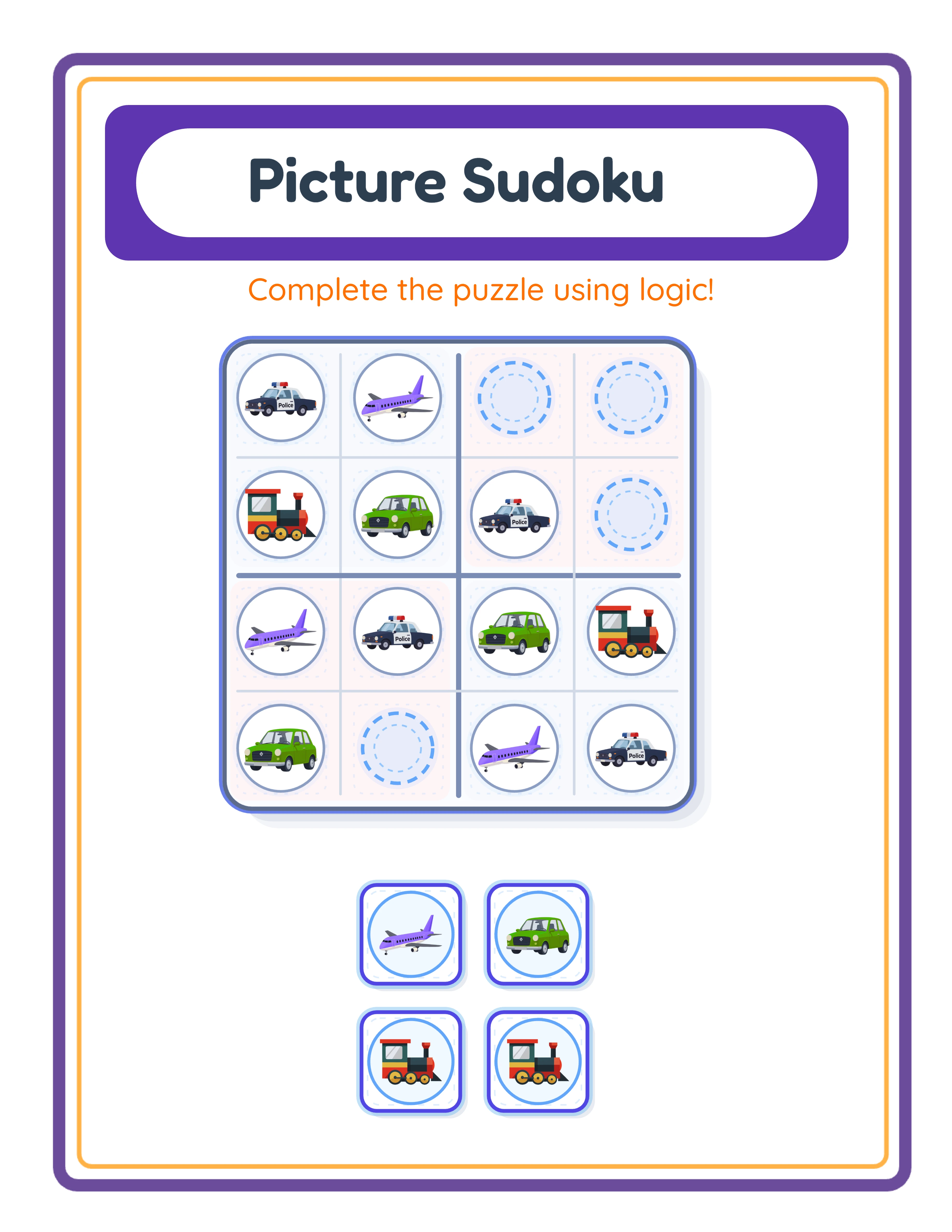 Hard picture sudoku — logic challenge
