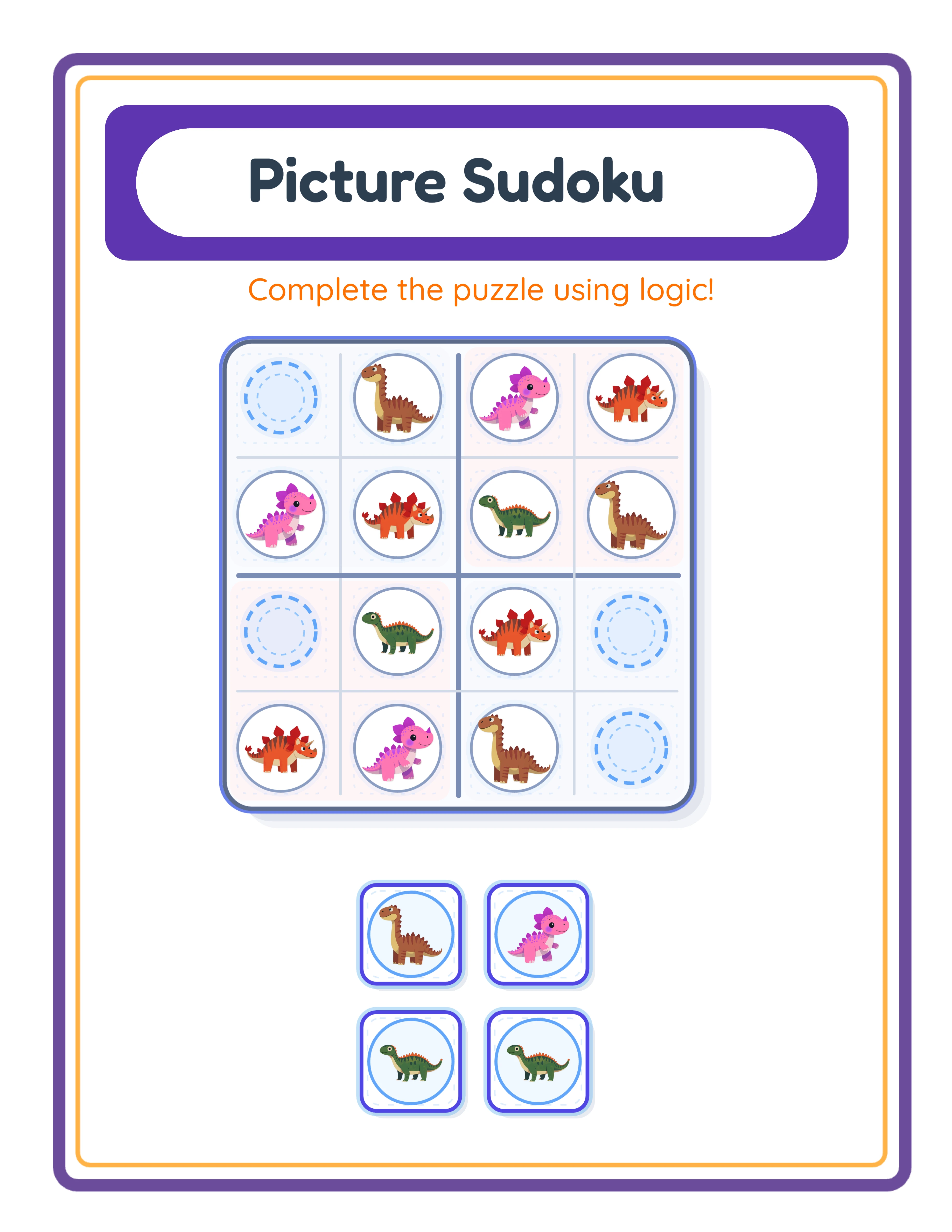 Medium picture sudoku — themed challenge