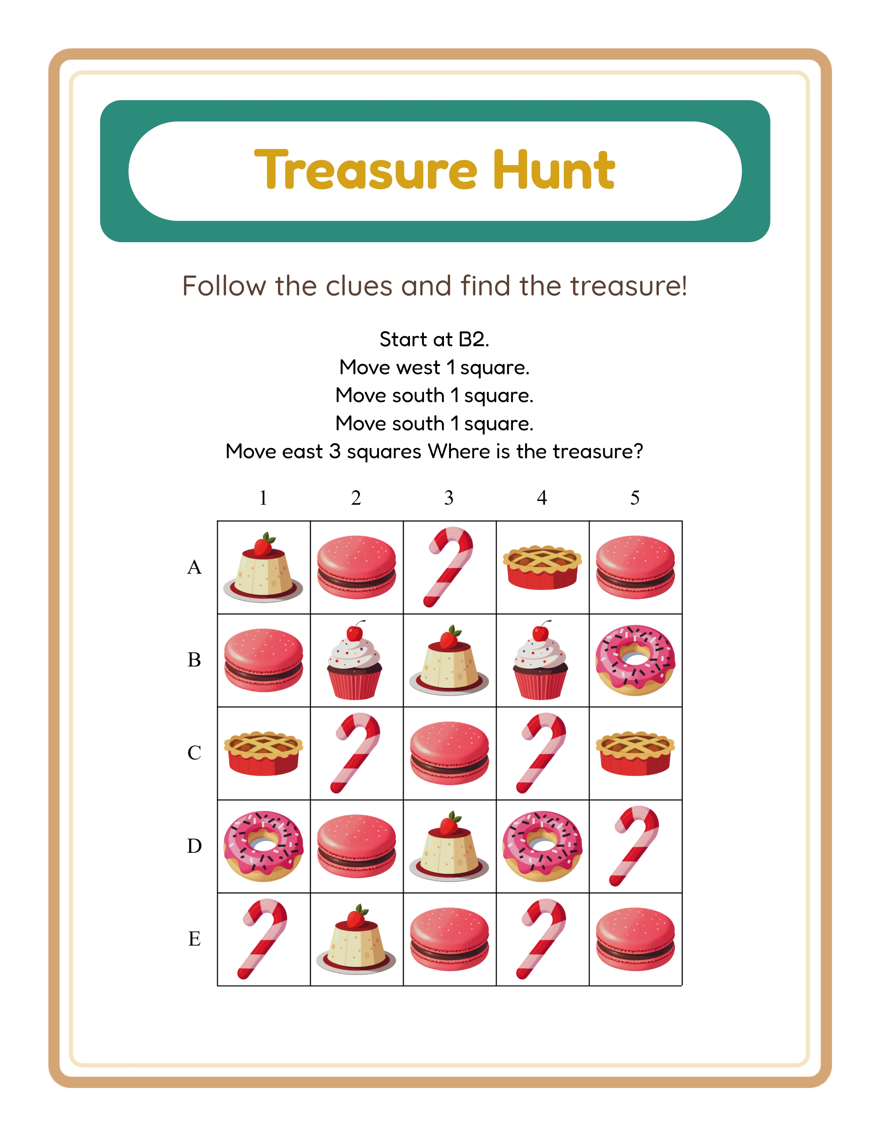Treasure hunt — advanced navigation
