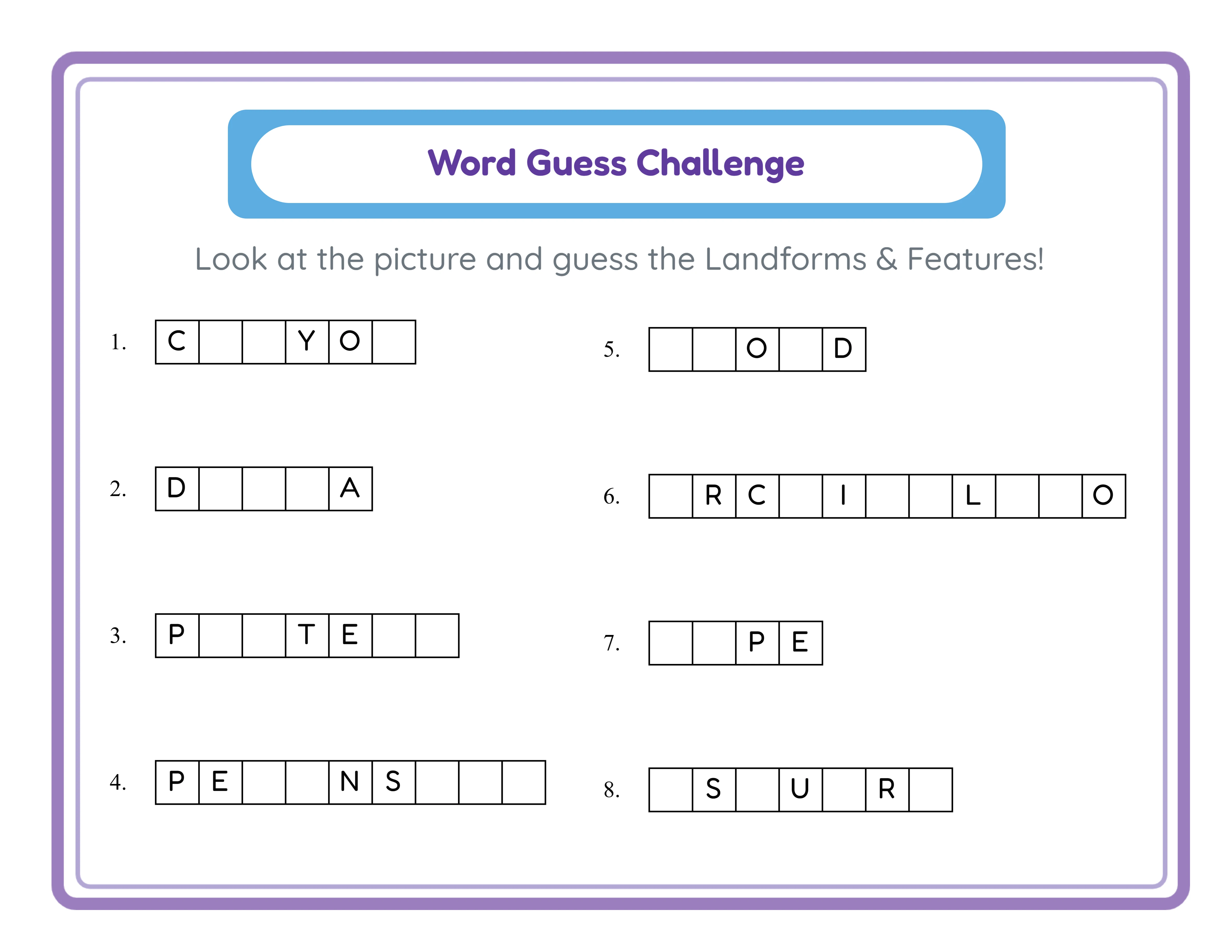 Custom word guess — personalized vocabulary lists