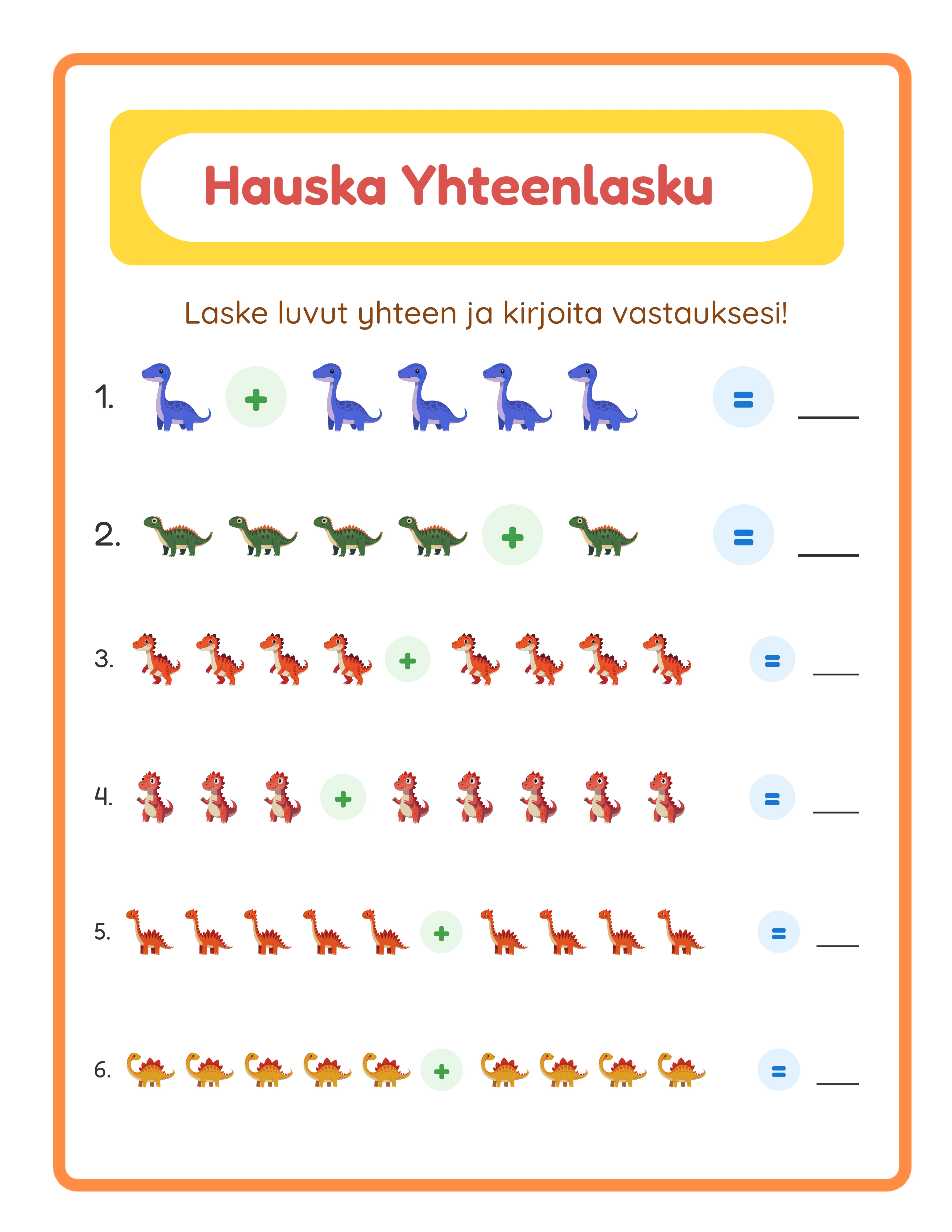 Addition printable worksheet with themed pictures — intermediate level