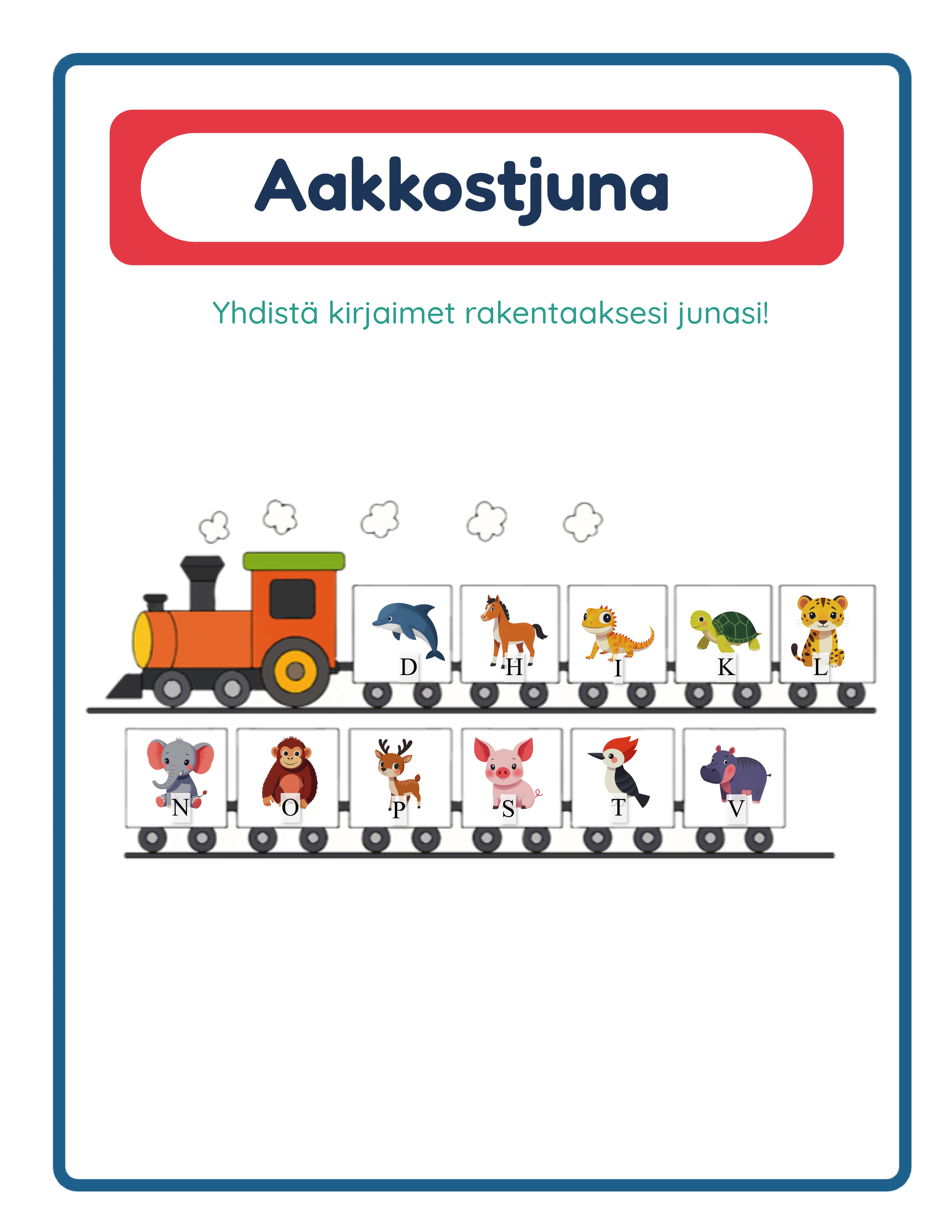 Alphabet train printable answer key