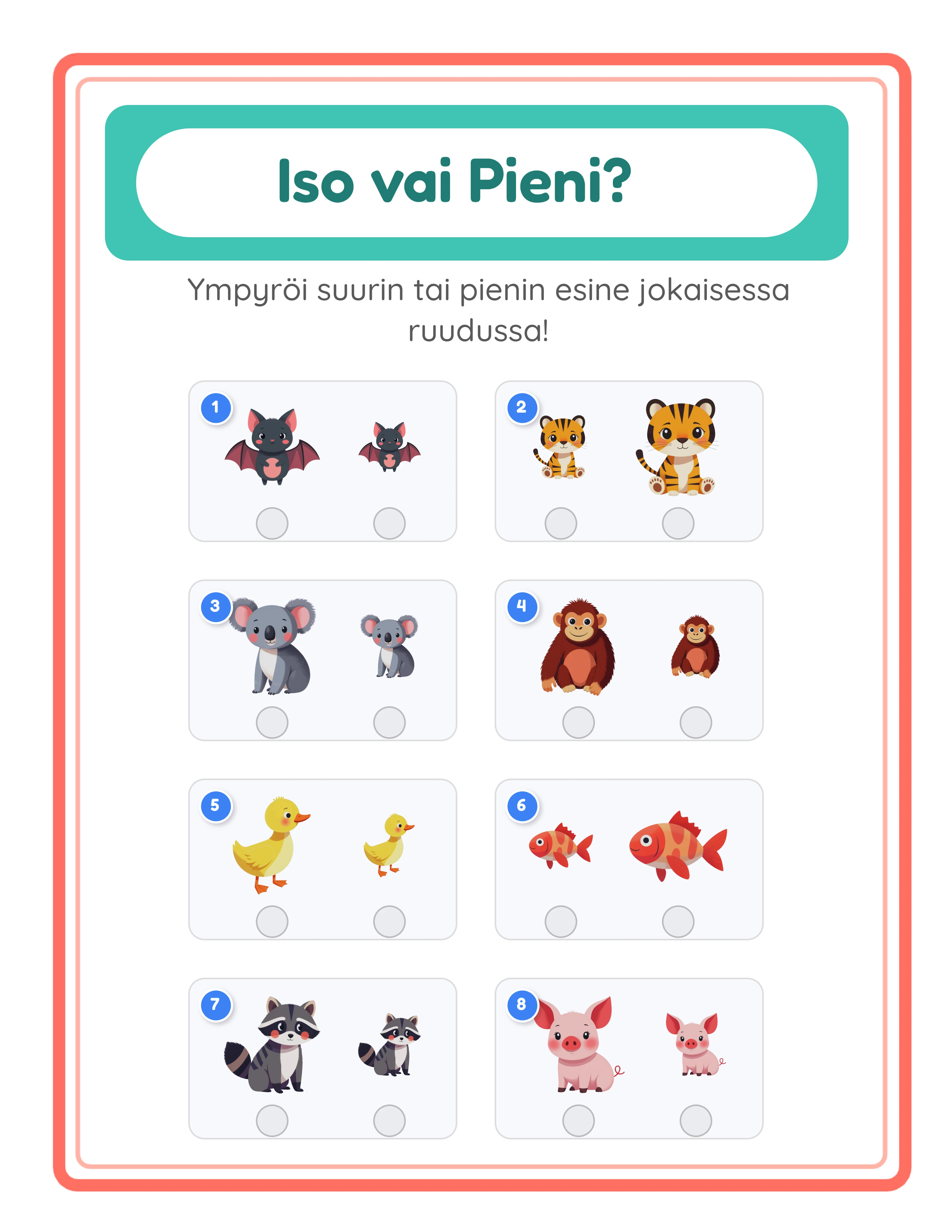 Big and small — different images comparison