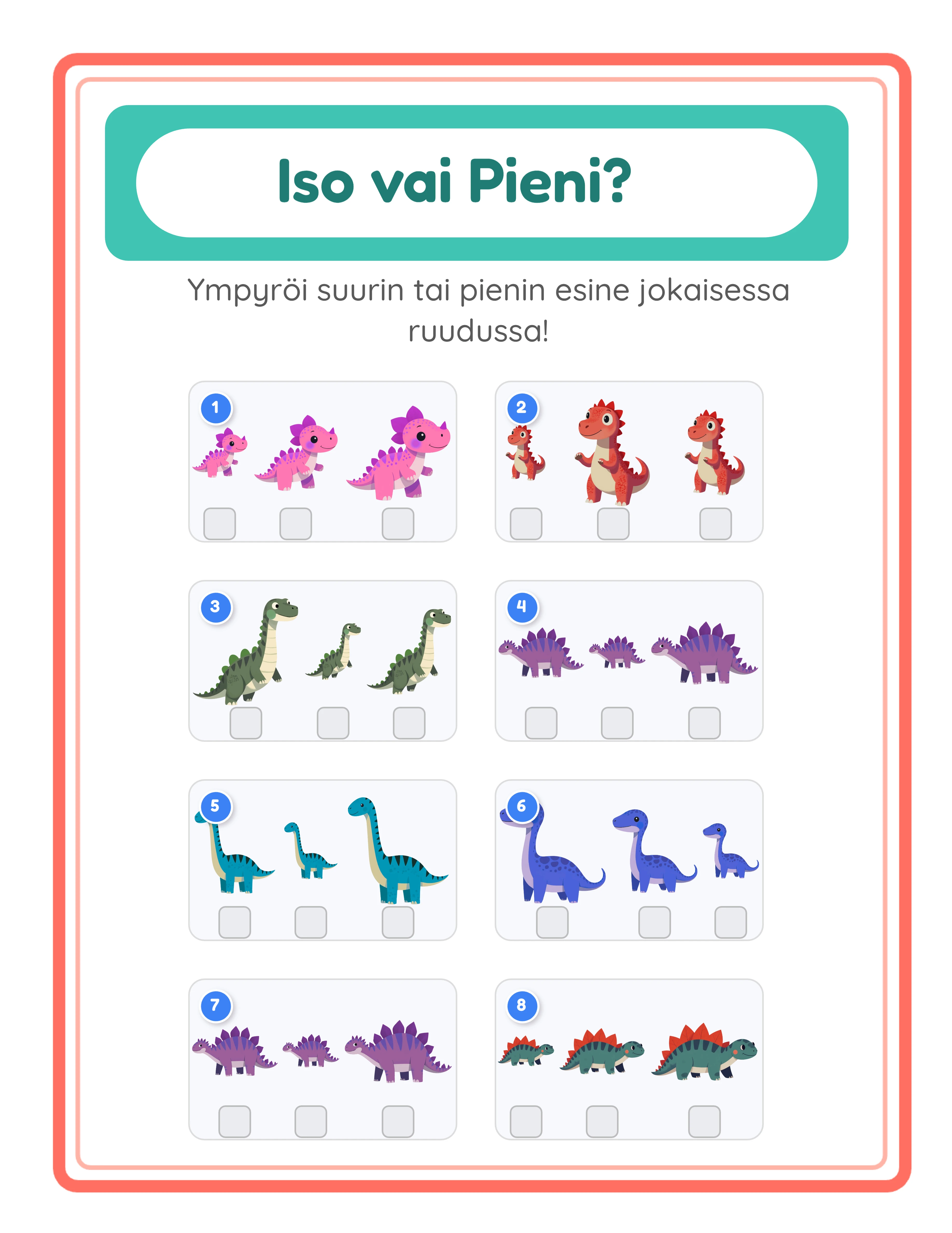 Big and small — number ordering