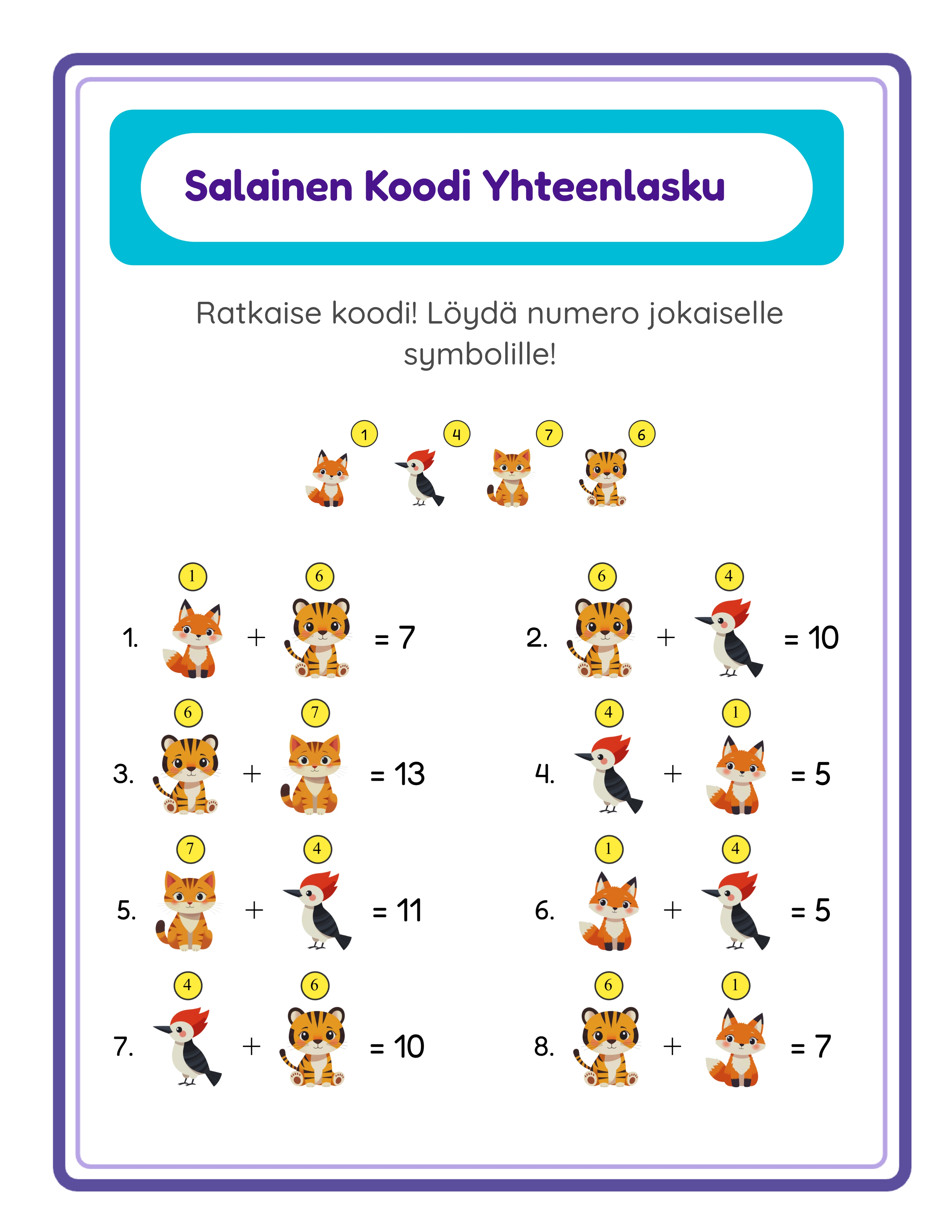 Code breaker printable answer key